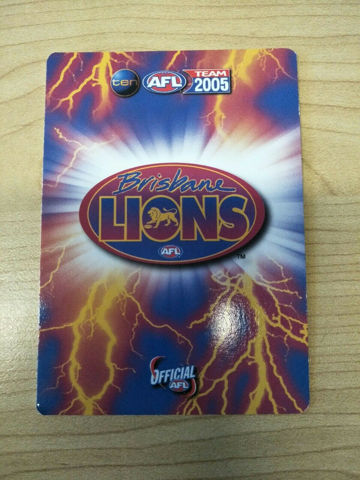 2005 Teamcoach Gold Premium Prize Card Jamie Charman Brisbane - Image 2