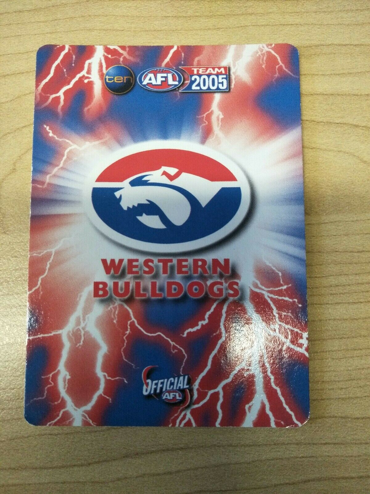 2005 Teamcoach Gold Premium Prize Card Rohan Smith Western Bulldogs - Image 2