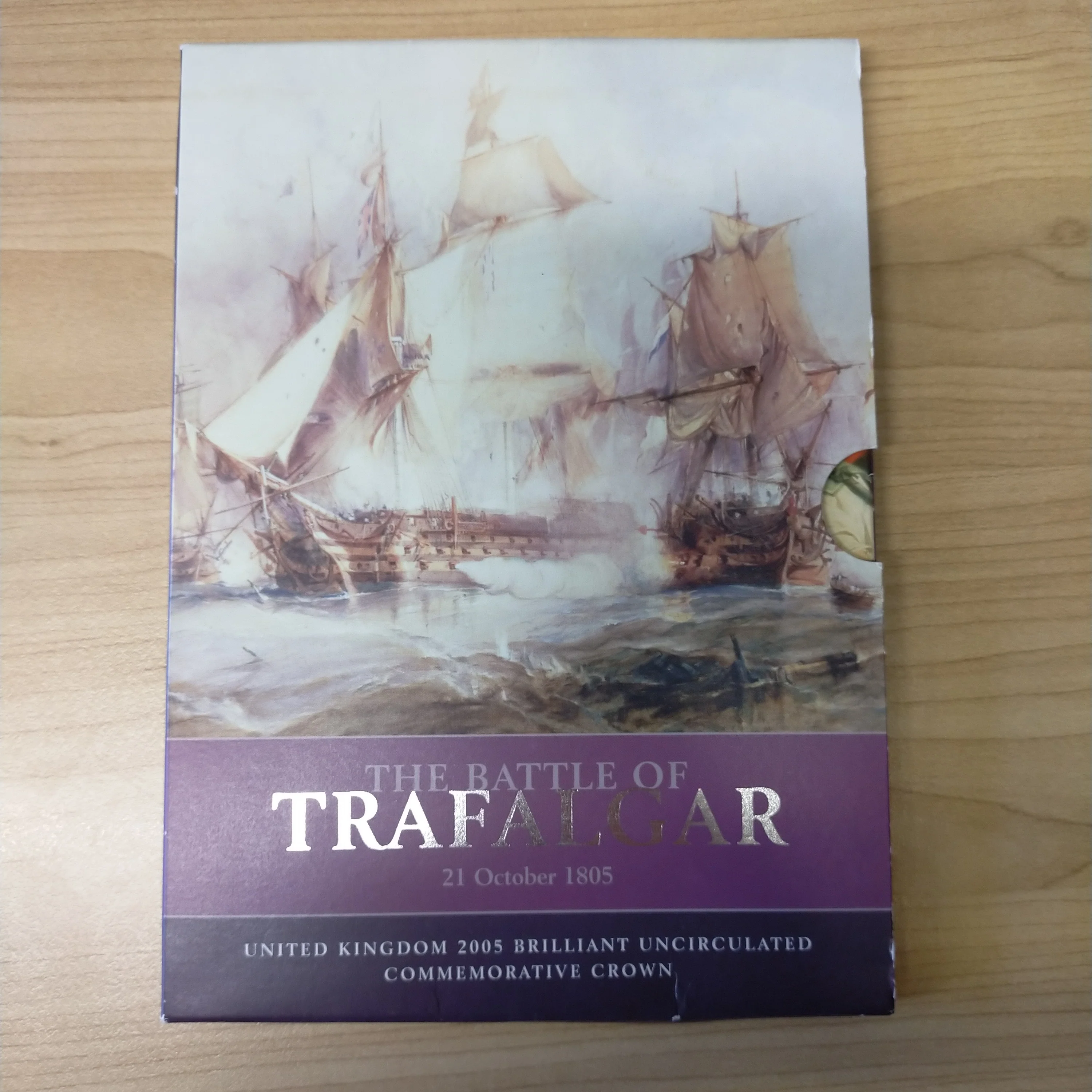 Great Britain UK 2005 Royal Mint £5 The Battle of Trafalgar Uncirculated Commemorative Crown