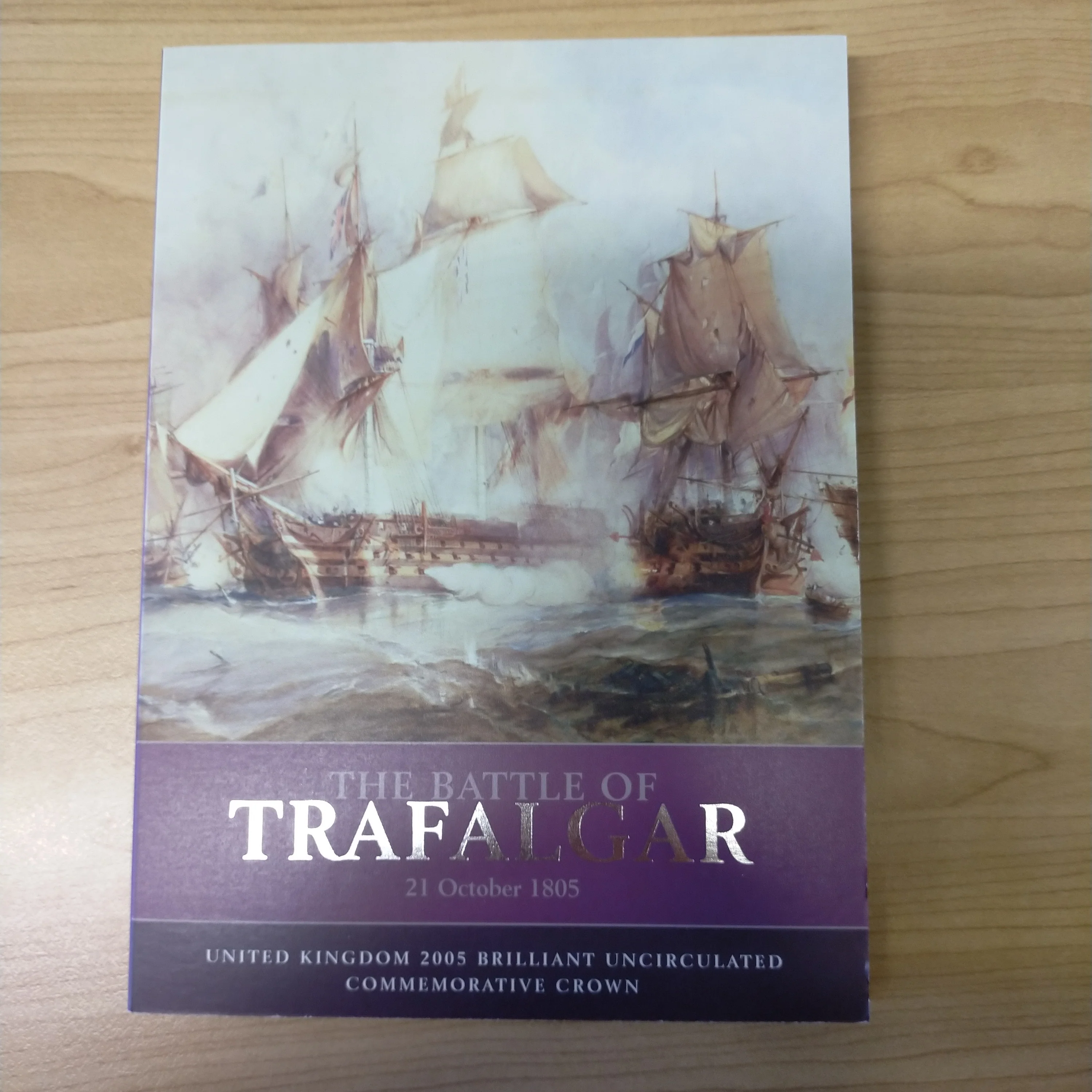 Great Britain UK 2005 Royal Mint £5 The Battle of Trafalgar Uncirculated Commemorative Crown - Image 2