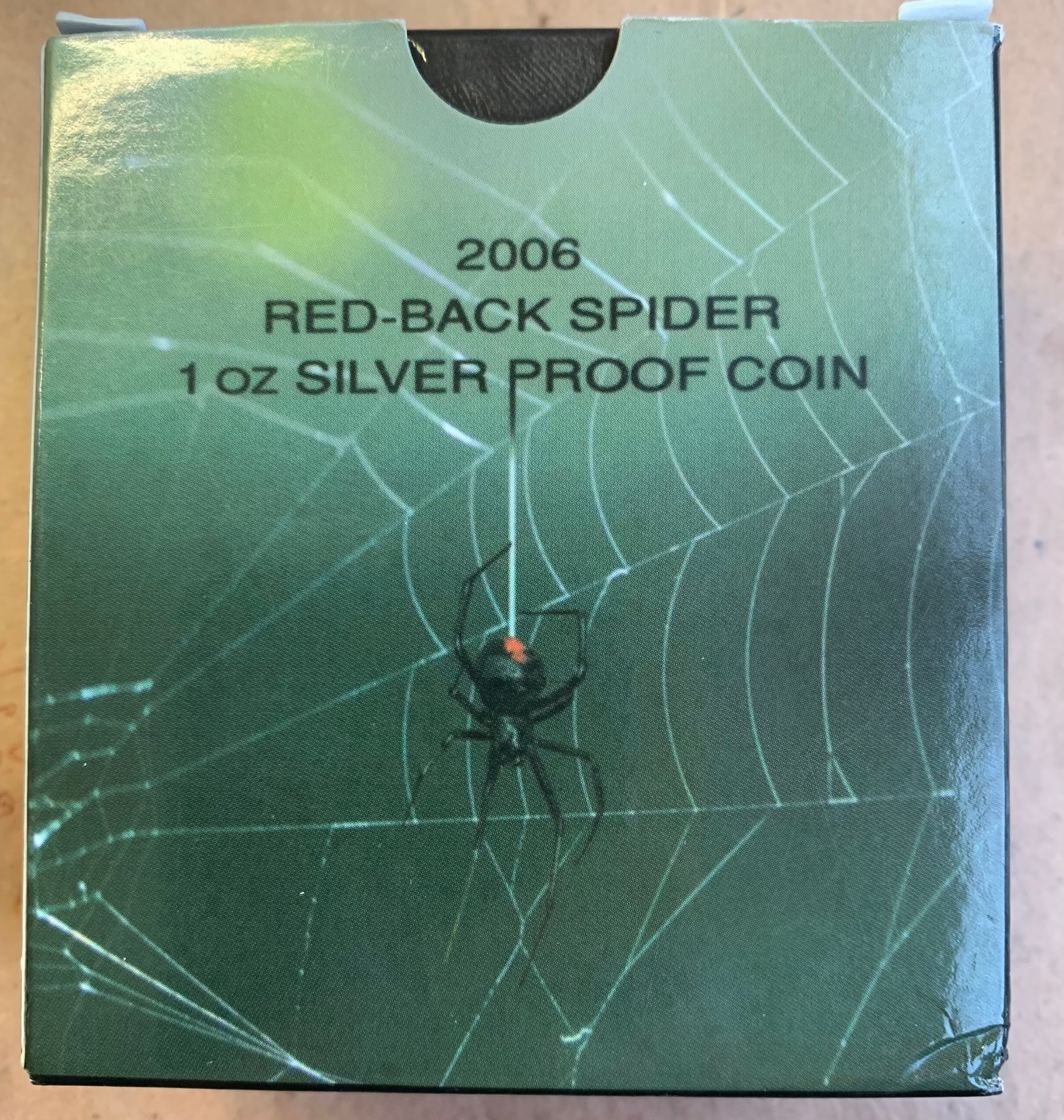 Tuvalu 2006 $ Deadly and Dangerous Australian Red Back Spider 1oz 999 Silver Proof Coin Box Cert - Image 2