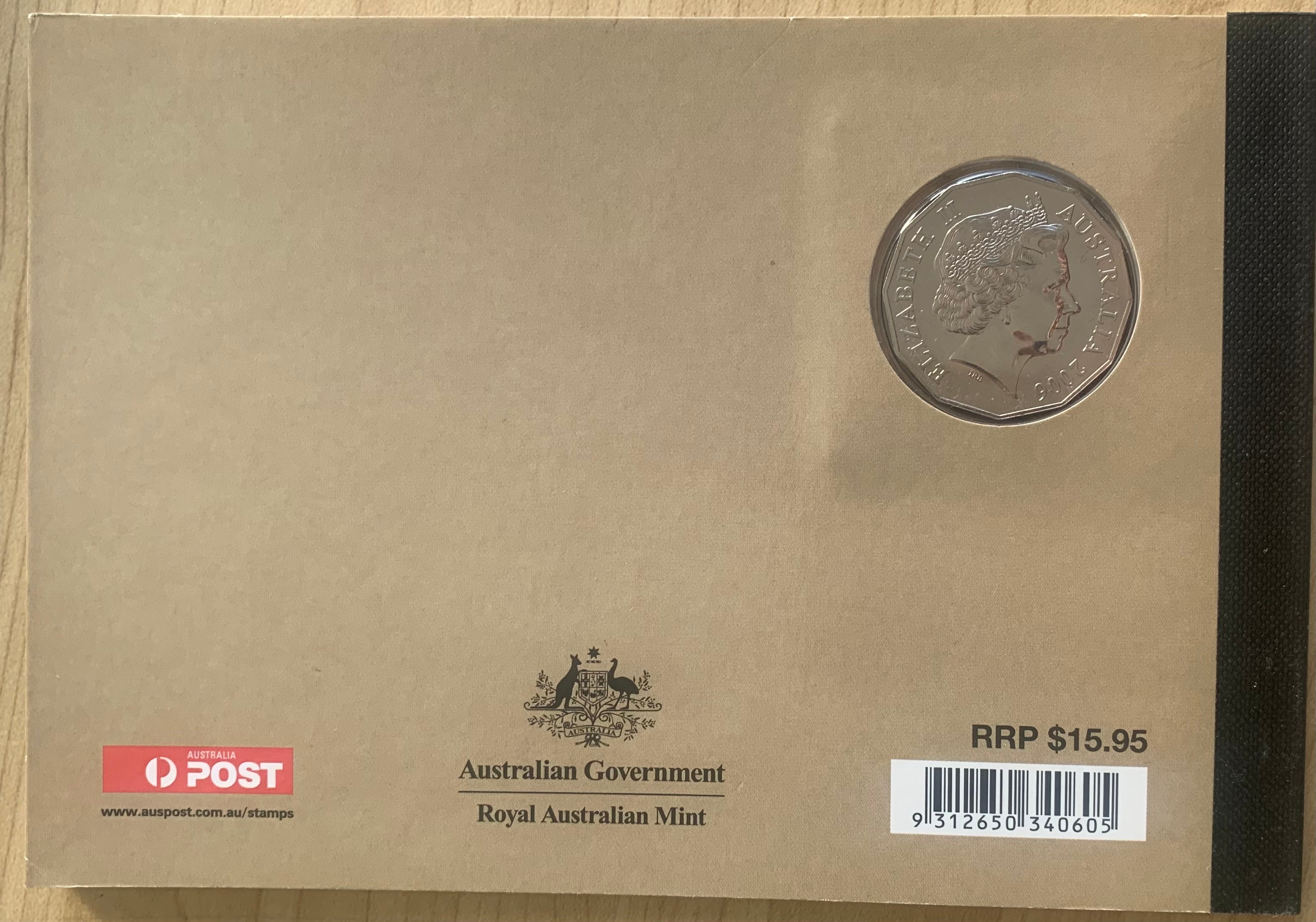 Australia 2006 50c Fifty Cents Royal Visit Uncirculated Coin in Prestige Stamp Booklet containing Mint stamps - Image 2