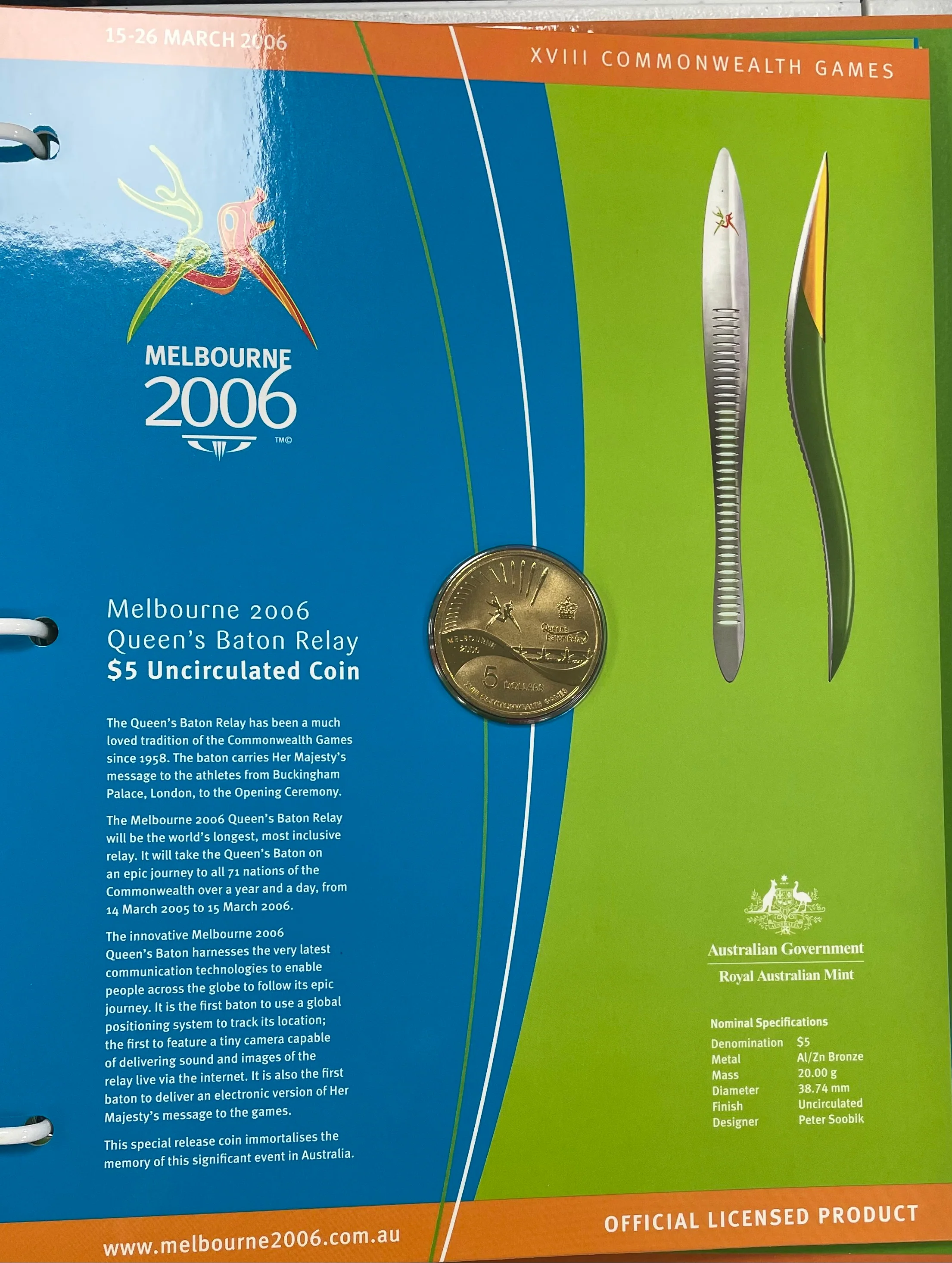 2006 Australia 50c Fifty Cents Uncirculated Commonwealth Games set of 17 coins - Image 5