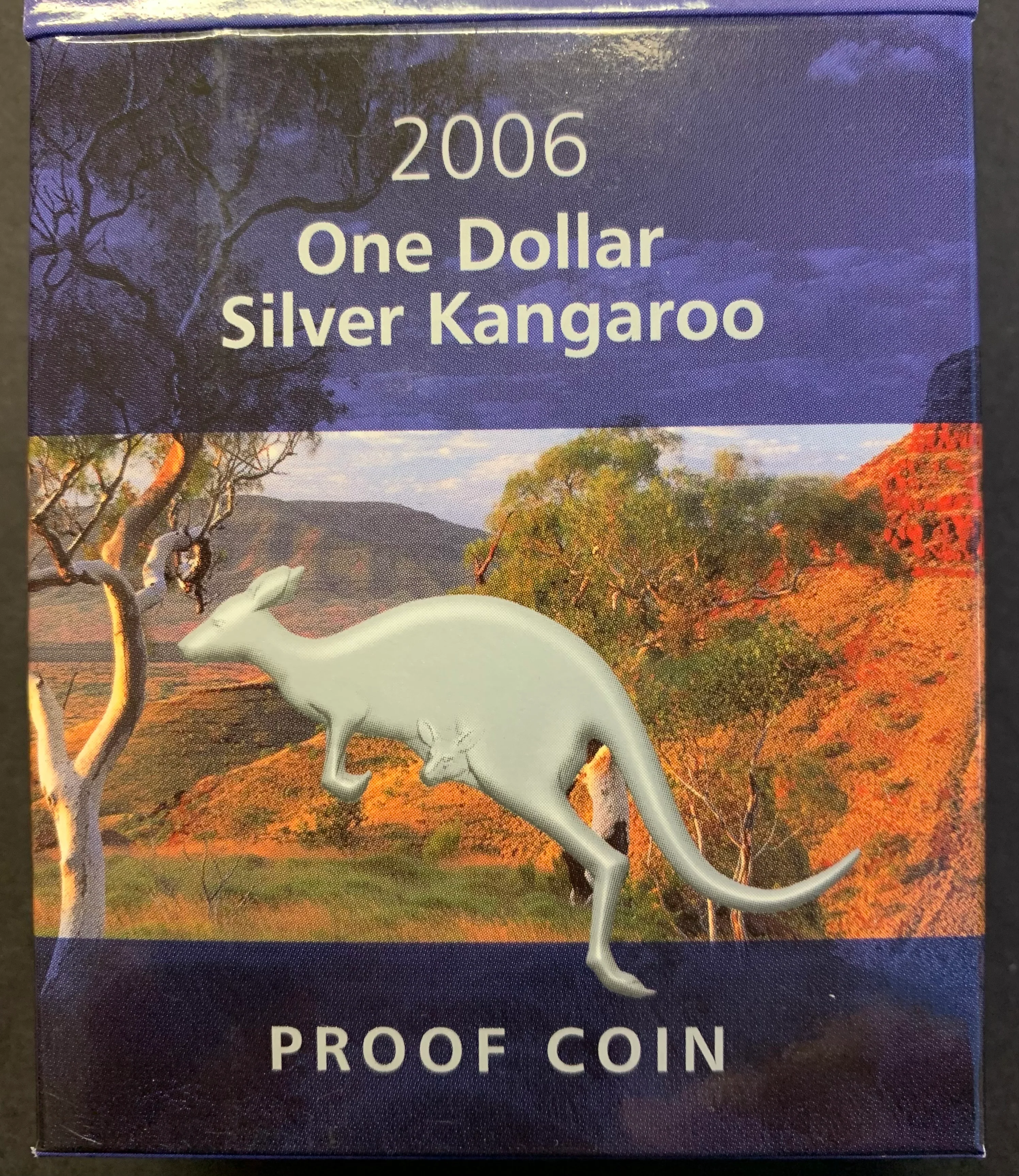 Australia 2006 Royal Australian Mint  $1 Kangaroo Silver Proof Coin - Image 2