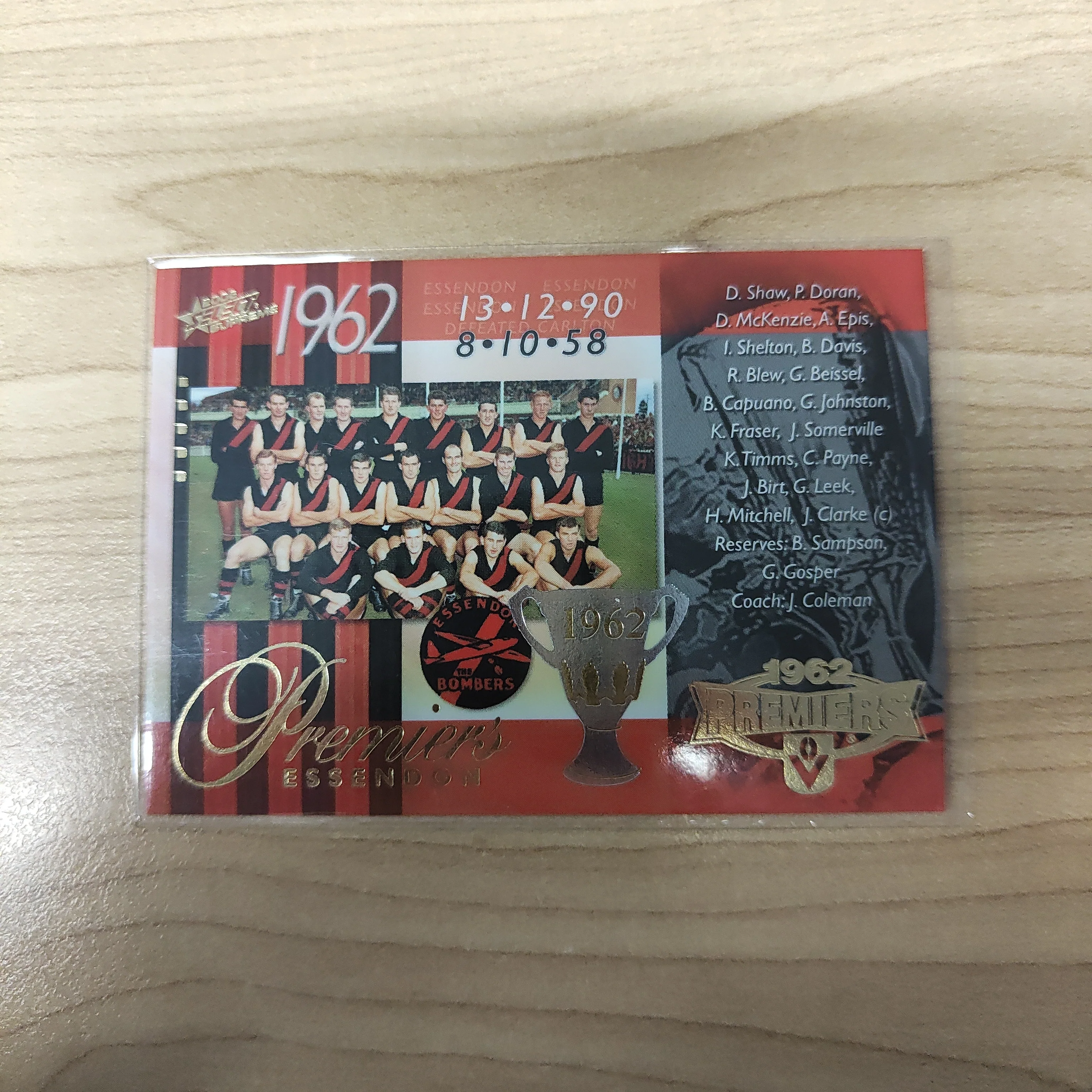 2006 Select Supreme 1962 Premiers Essendon No.046