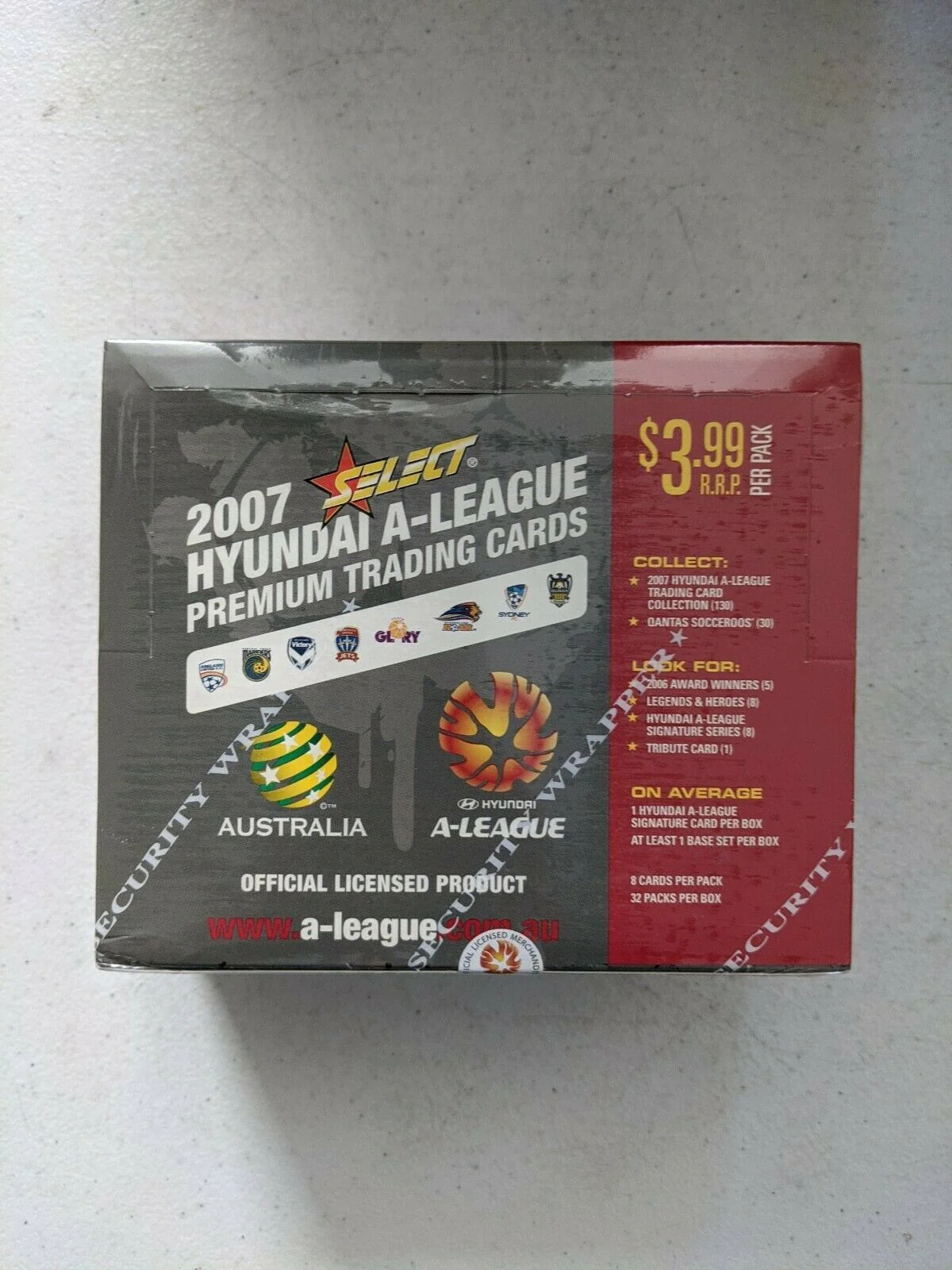 2007/08 A-League Trading Cards - Factory Sealed Box