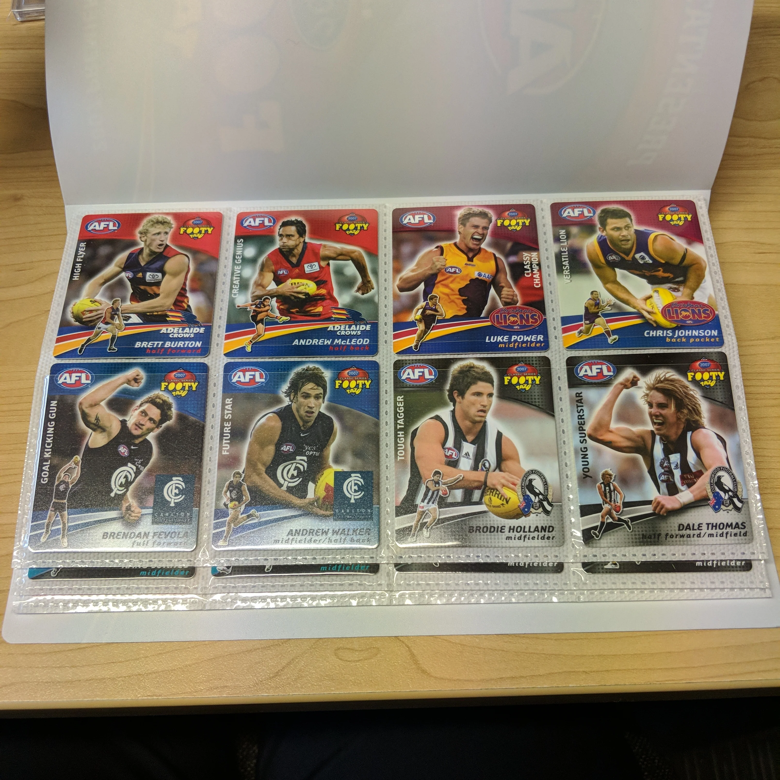 2007 AFL Footy Tazo Premiership Season Presentation Folder - Image 2