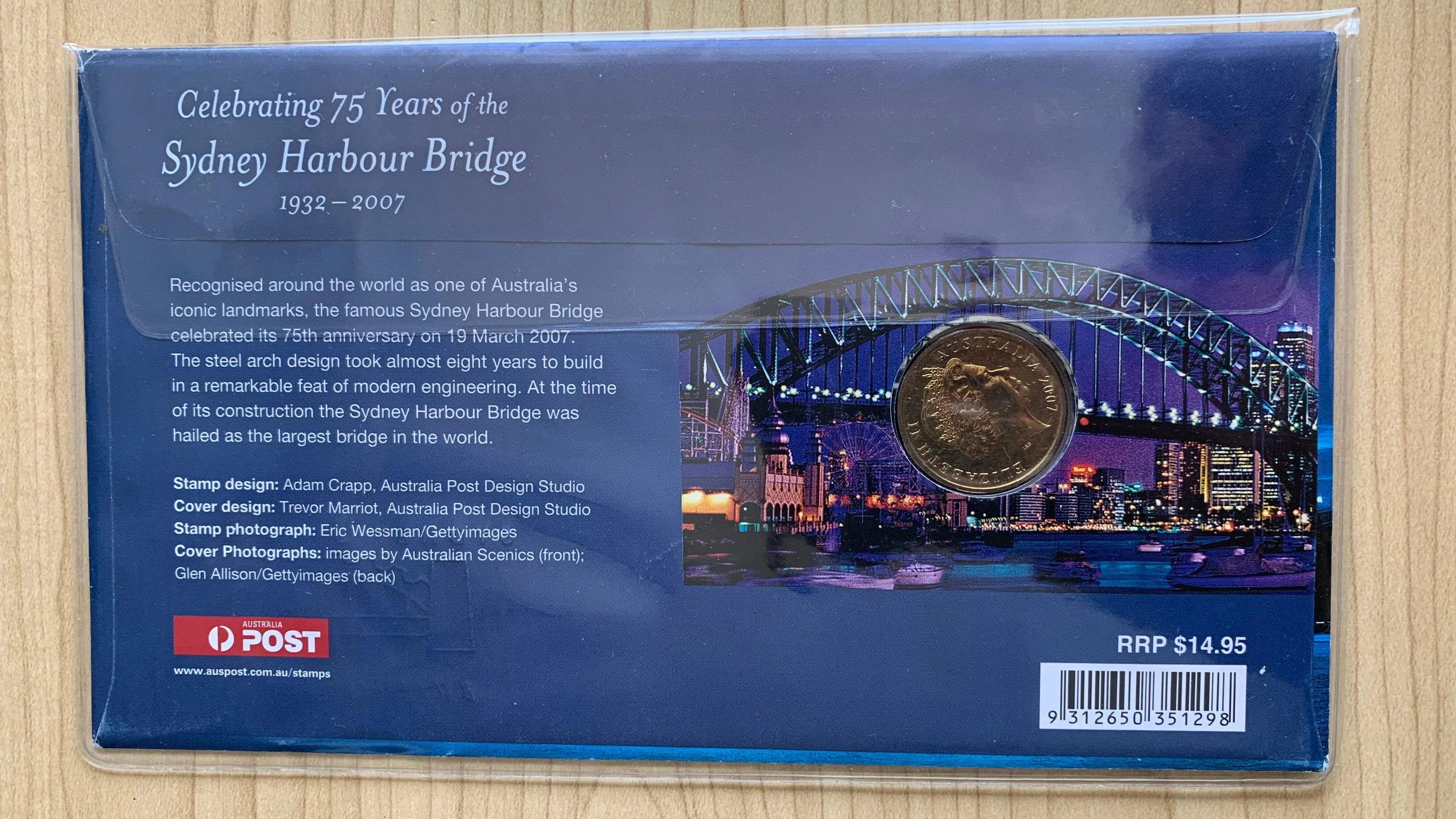 2007 Australia Sydney Harbour Bridge PNC stamp coin overprinted 'Sydney Stamp Expo 2011' - Image 2