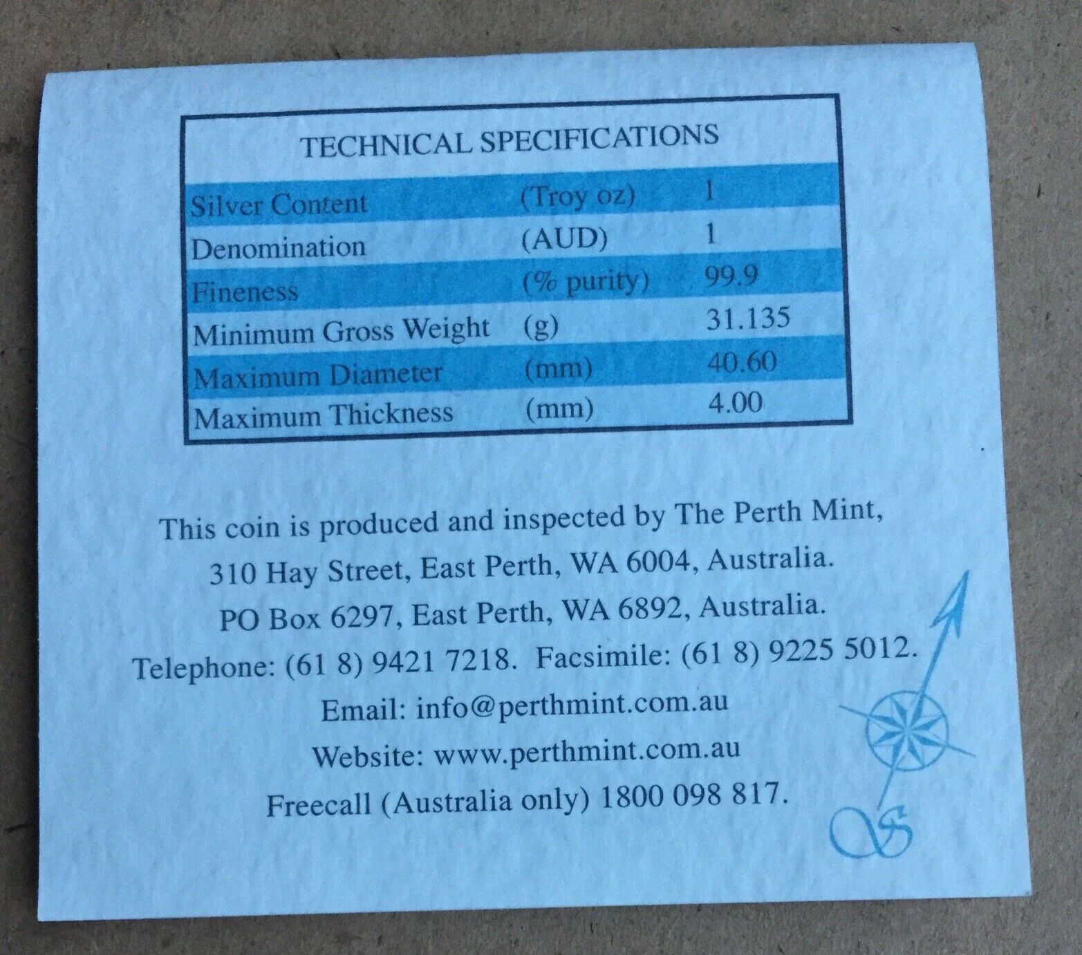 2007 Australian Antarctic Territory $1 Davis Station 1oz Silver Proof Coin - NO CERTIFICATE - Image 3