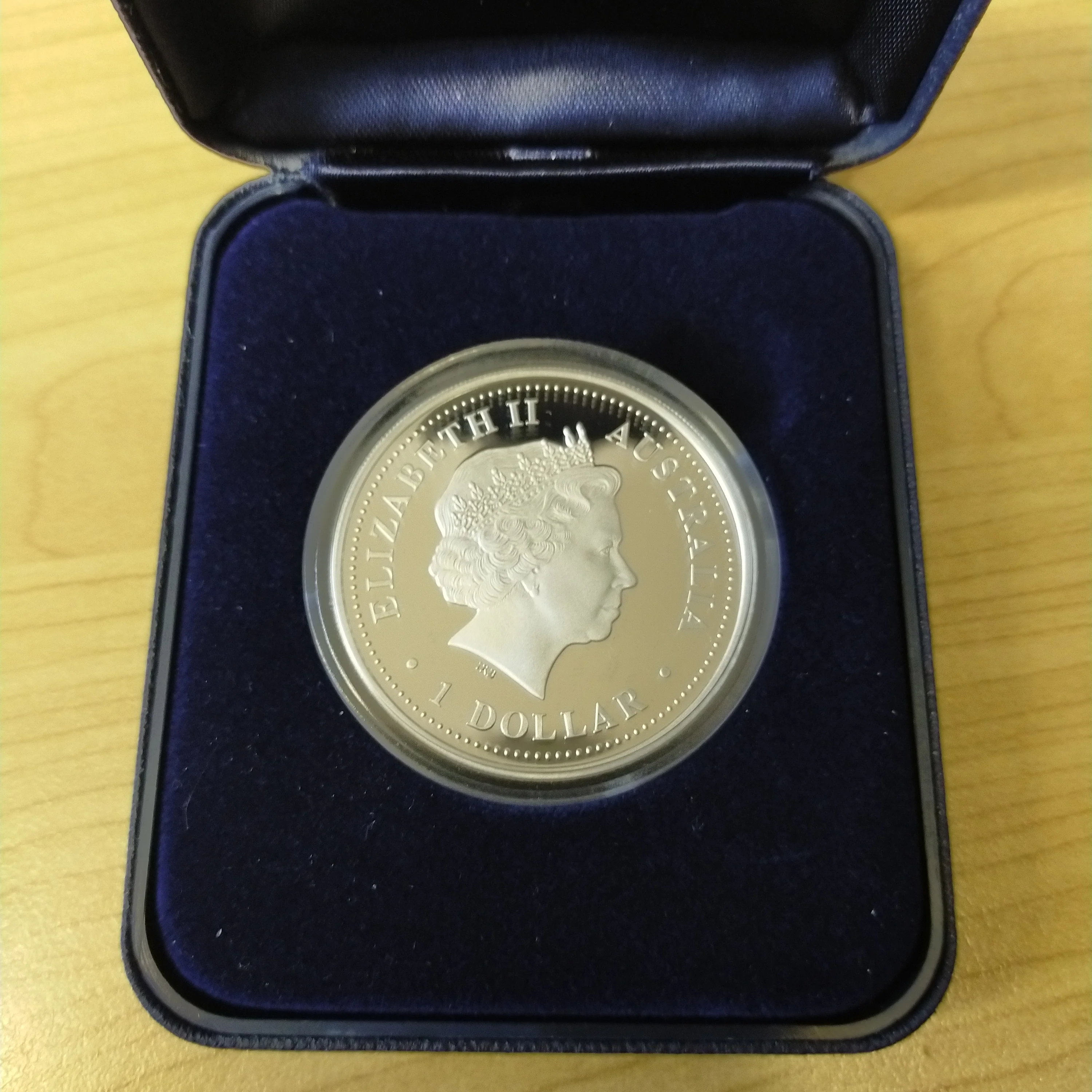 2007 Australian Antarctic Territory $1 Davis Station 1oz Silver Proof Coin - NO CERTIFICATE - Image 7