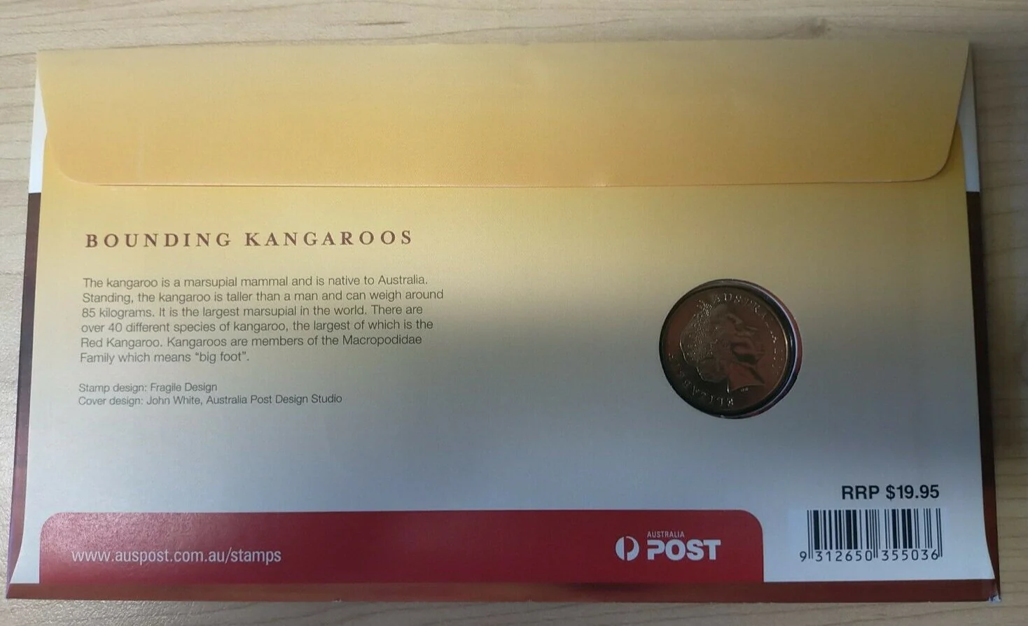 2007 Bounding Kangaroos PNC First Day Of Issue - Image 2