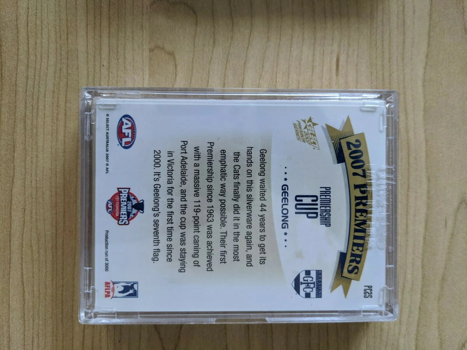 2007 Geelong Football Club Premiership Boxed Football Card Set - Image 4