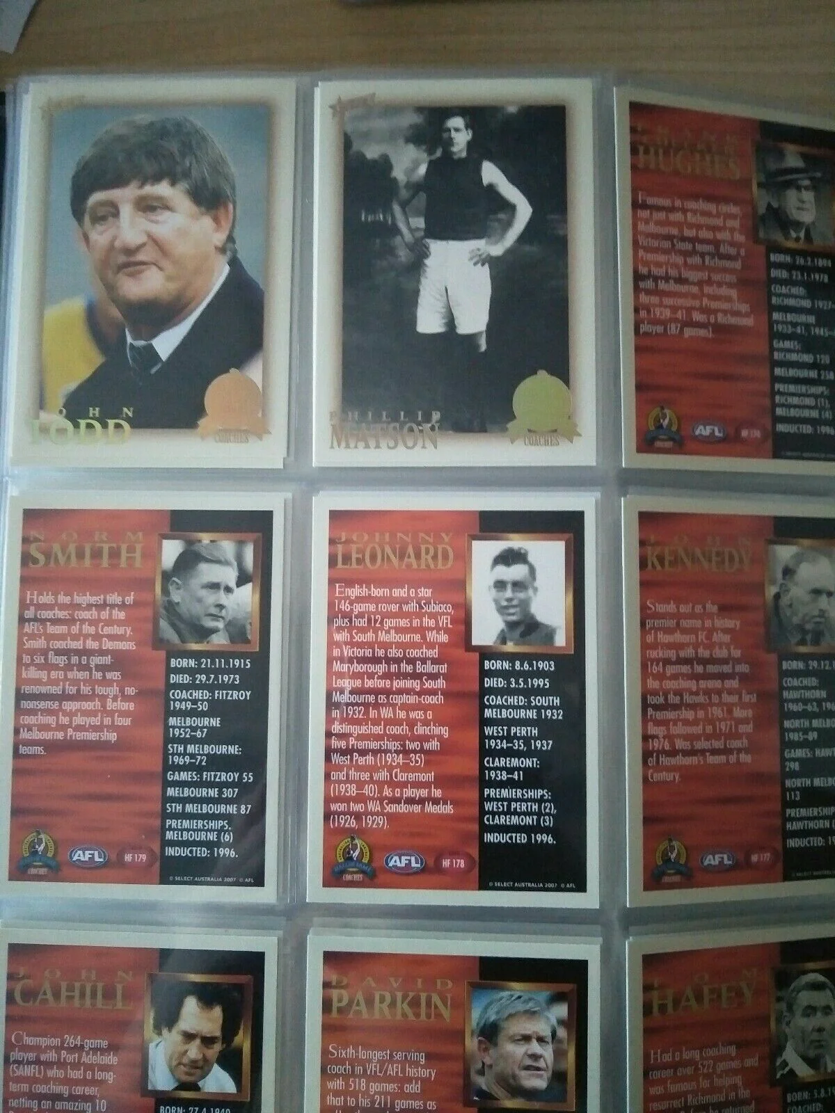 2007 Select Hall Of Fame 3 Complete Base Set - Image 5