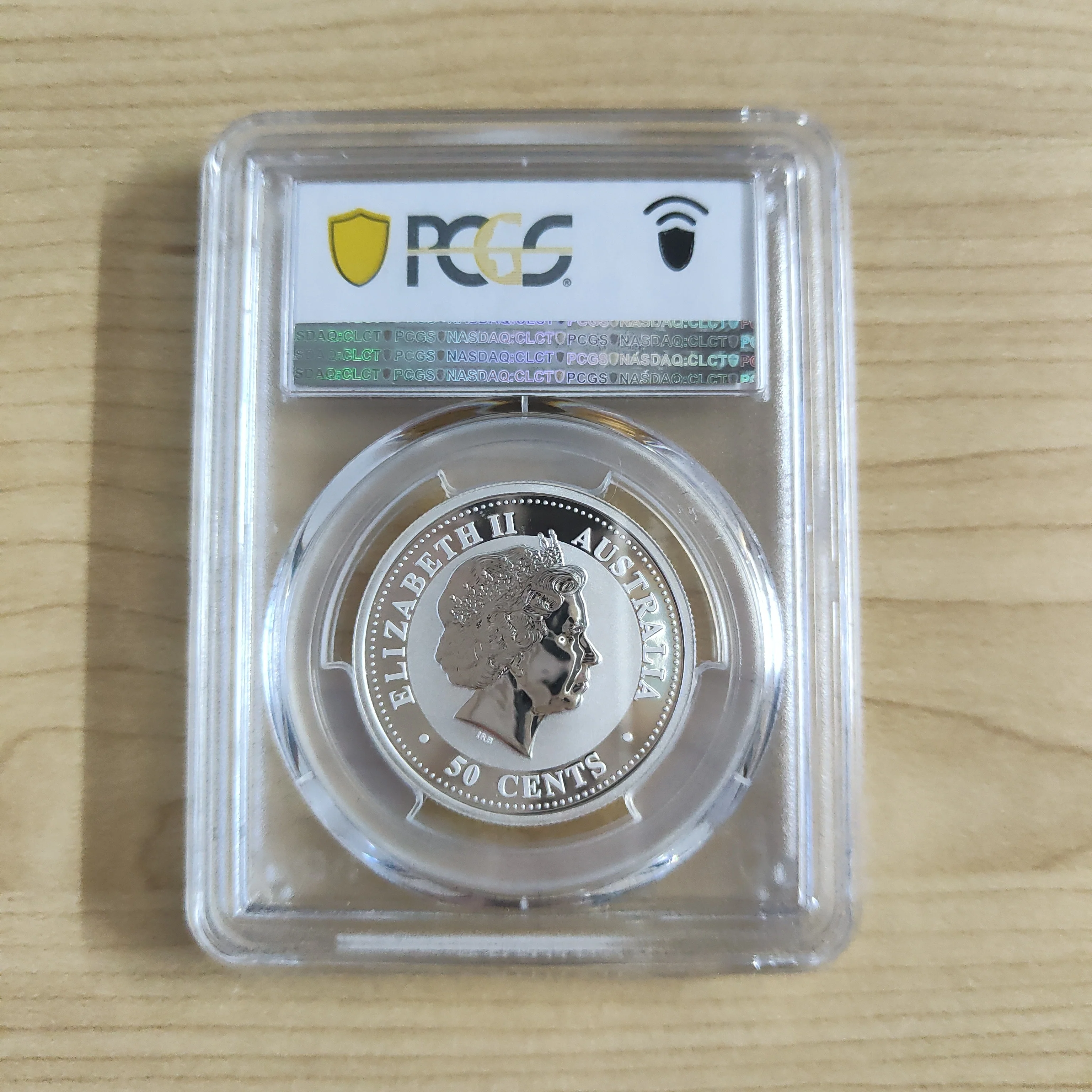 2007 Year of the Pig 1/2oz .999 Silver PCGS Graded MS70 Slabbed Coin - Image 2