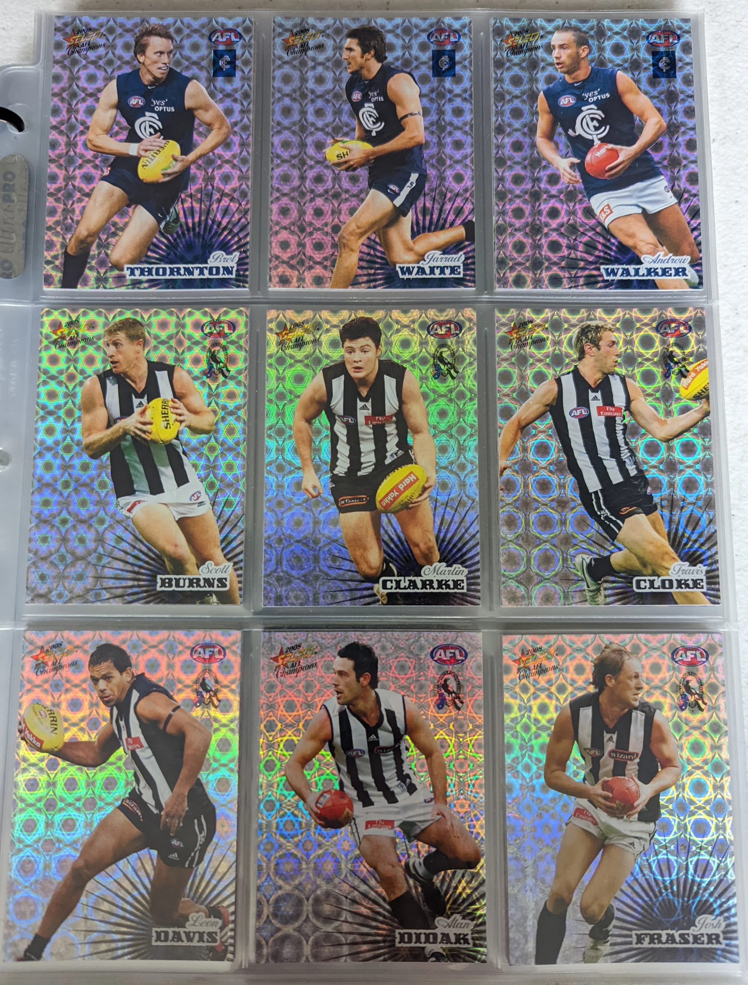 2008 AFL Select Classic Holographic Parallel Set inc All Australian - Image 2