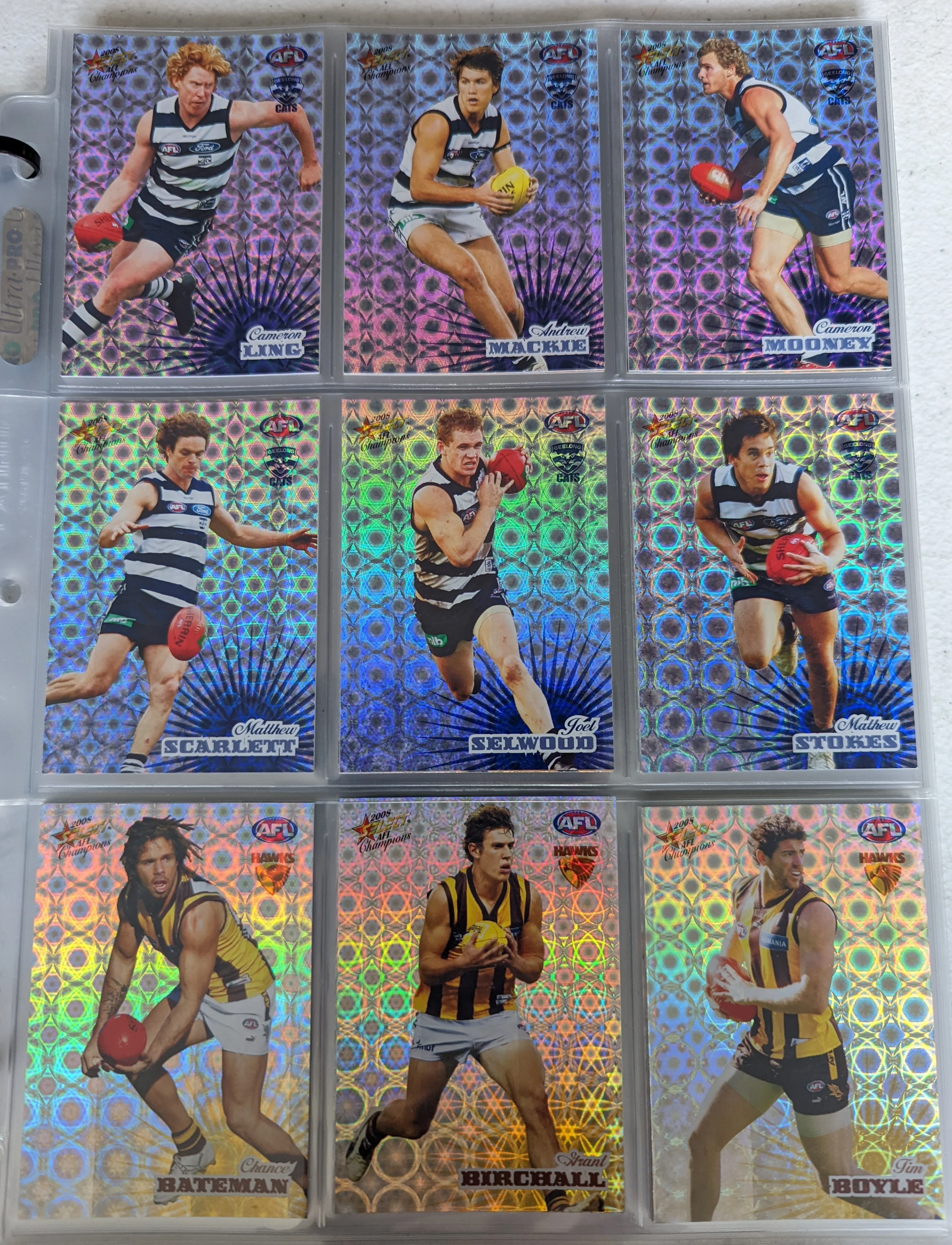 2008 AFL Select Classic Holographic Parallel Set inc All Australian - Image 3