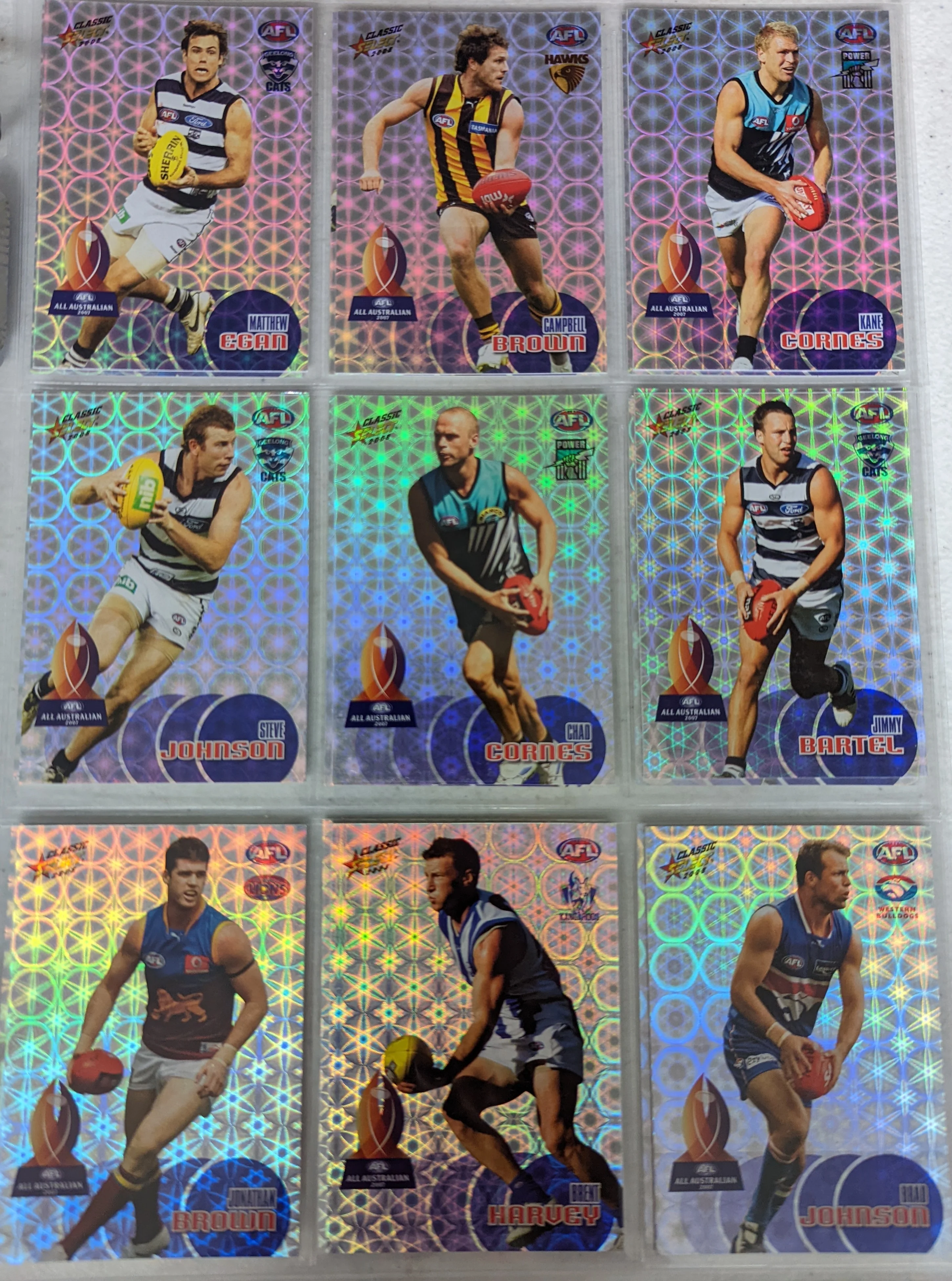 2008 AFL Select Classic Holographic Parallel Set inc All Australian - Image 6