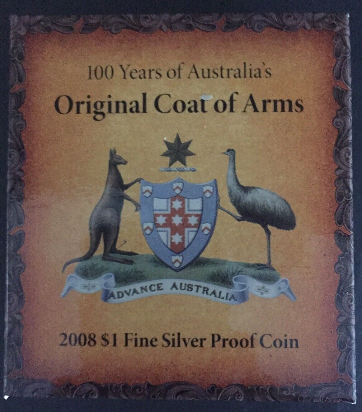 2008 Original Coat Of Arms $1 Silver Proof Coin - Image 2