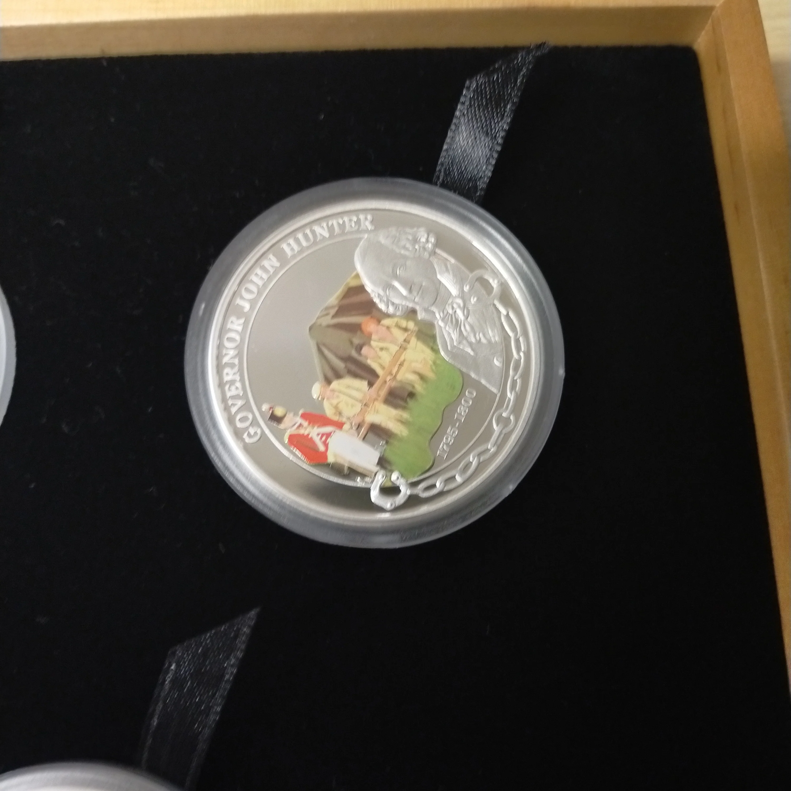 Tuvalu Australia 2008 Perth Mint Tuvalu Early Governors of Australia 5 x 1oz Proof Silver Coins - Image 4