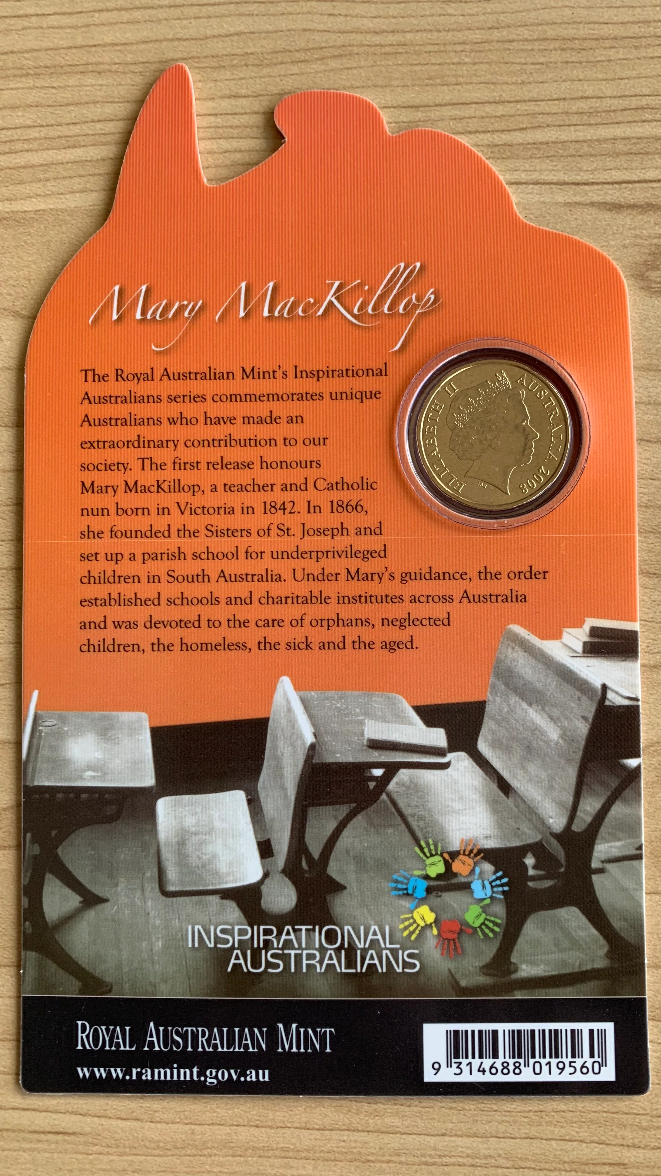 Australia 2008 Royal Australian Mint $1 Mary MacKillop Uncirculated Coin - Image 2
