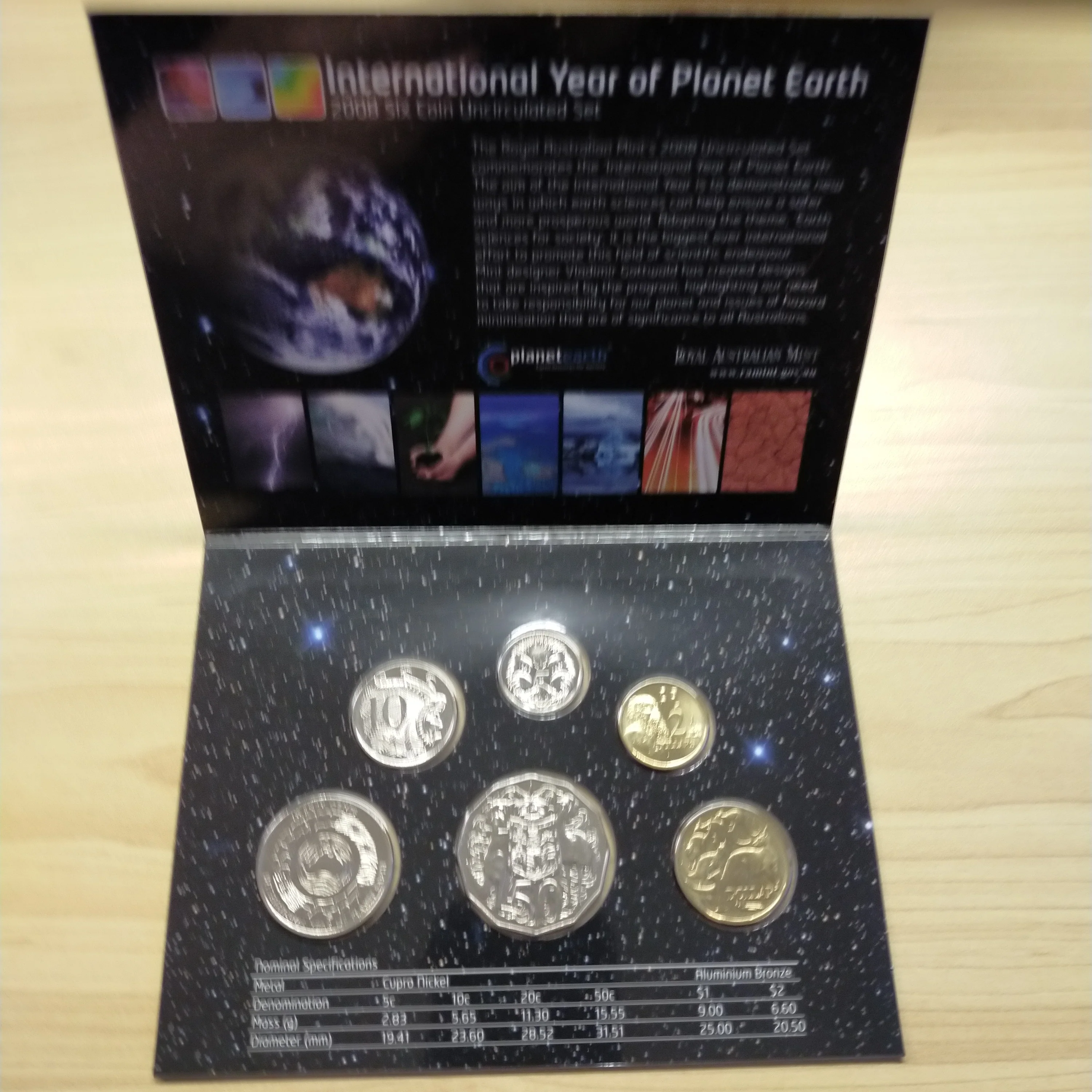 Australia 2008 Royal Australian Mint World Money Fair Berlin Overprint Uncirculated Year Coin Set - Image 2