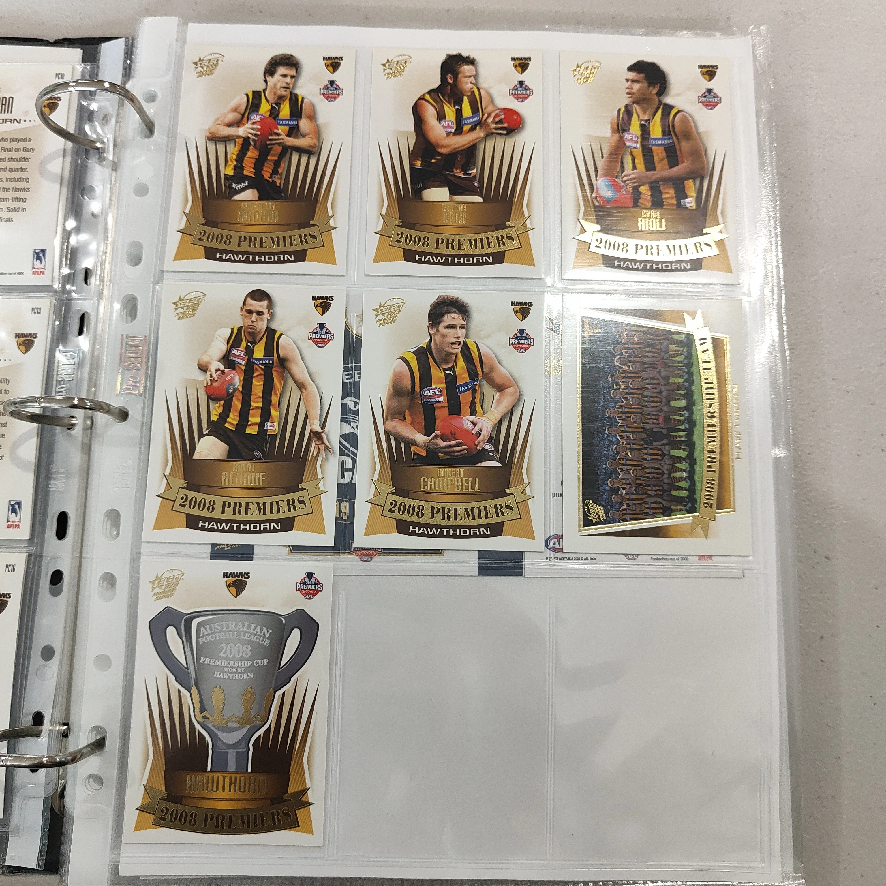 2008 Select Hawthorn Football Club Premiership Boxed Football Card Set - Image 3