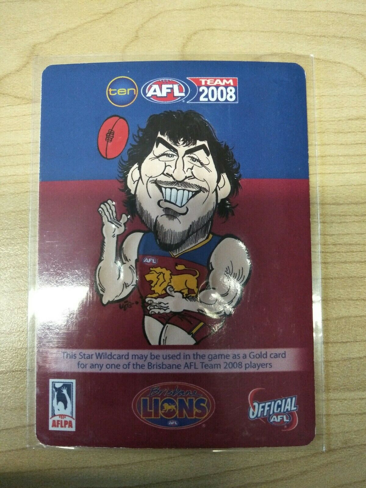 2008 Teamcoach Star Wildcard Nigel Lappin Brisbane Lions SW-02 - Image 2