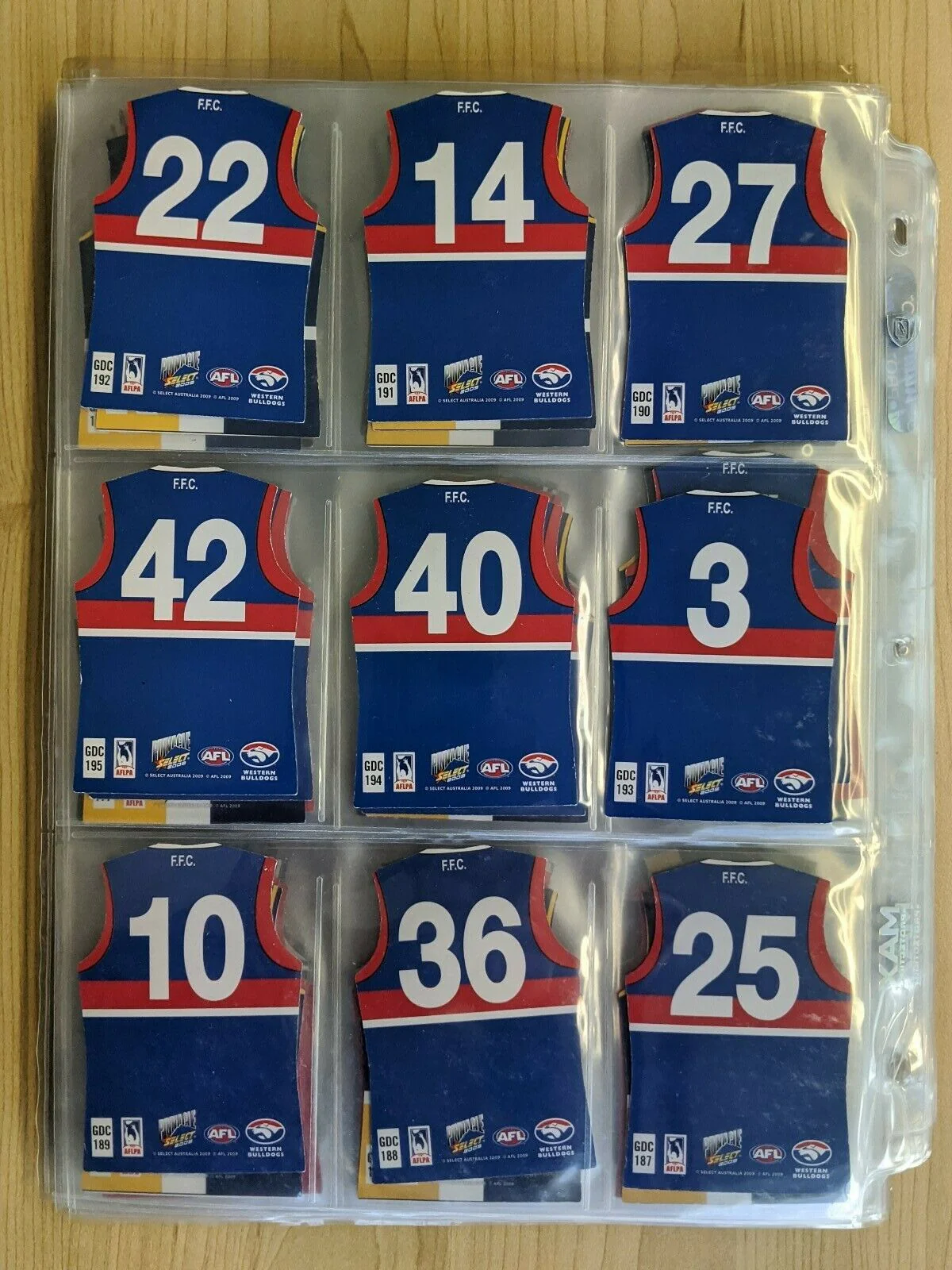 2009 AFL Select Pinnacle Die Cuts Complete Set - Image 4