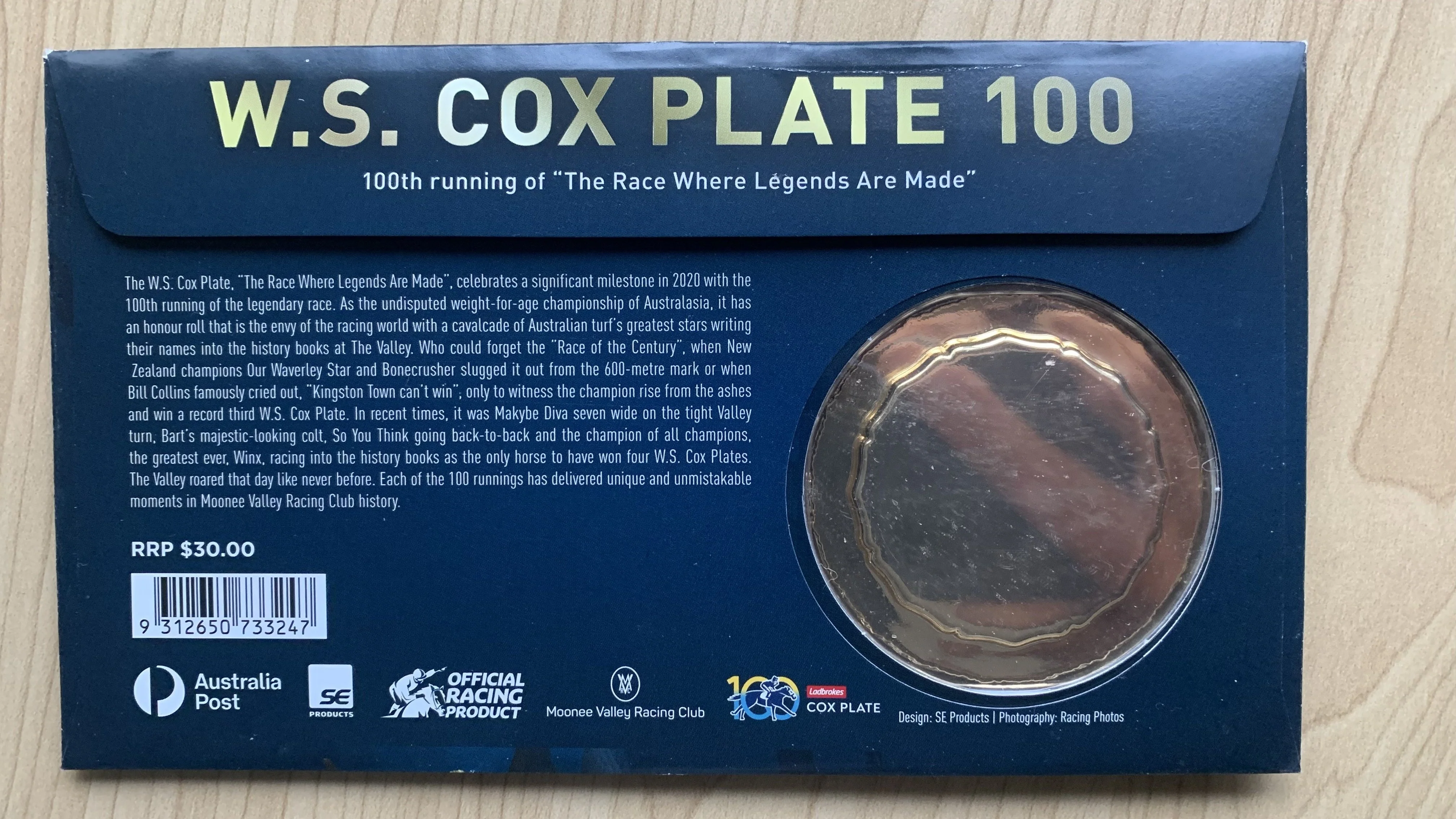 2009 Australian 100th Running of the Cox Plate Limited Edition 1st Day Cover - Image 2