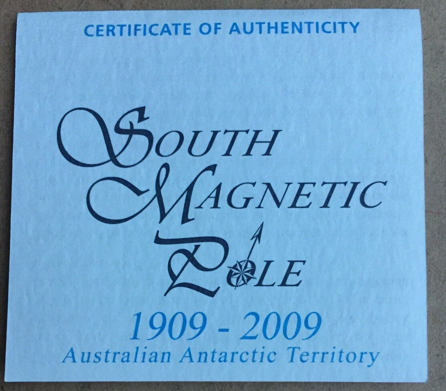 Australia 2009 Australian Antarctic Territory Perth Mint $1 South Magnetic Pole 1oz Silver Proof Coin - Image 2
