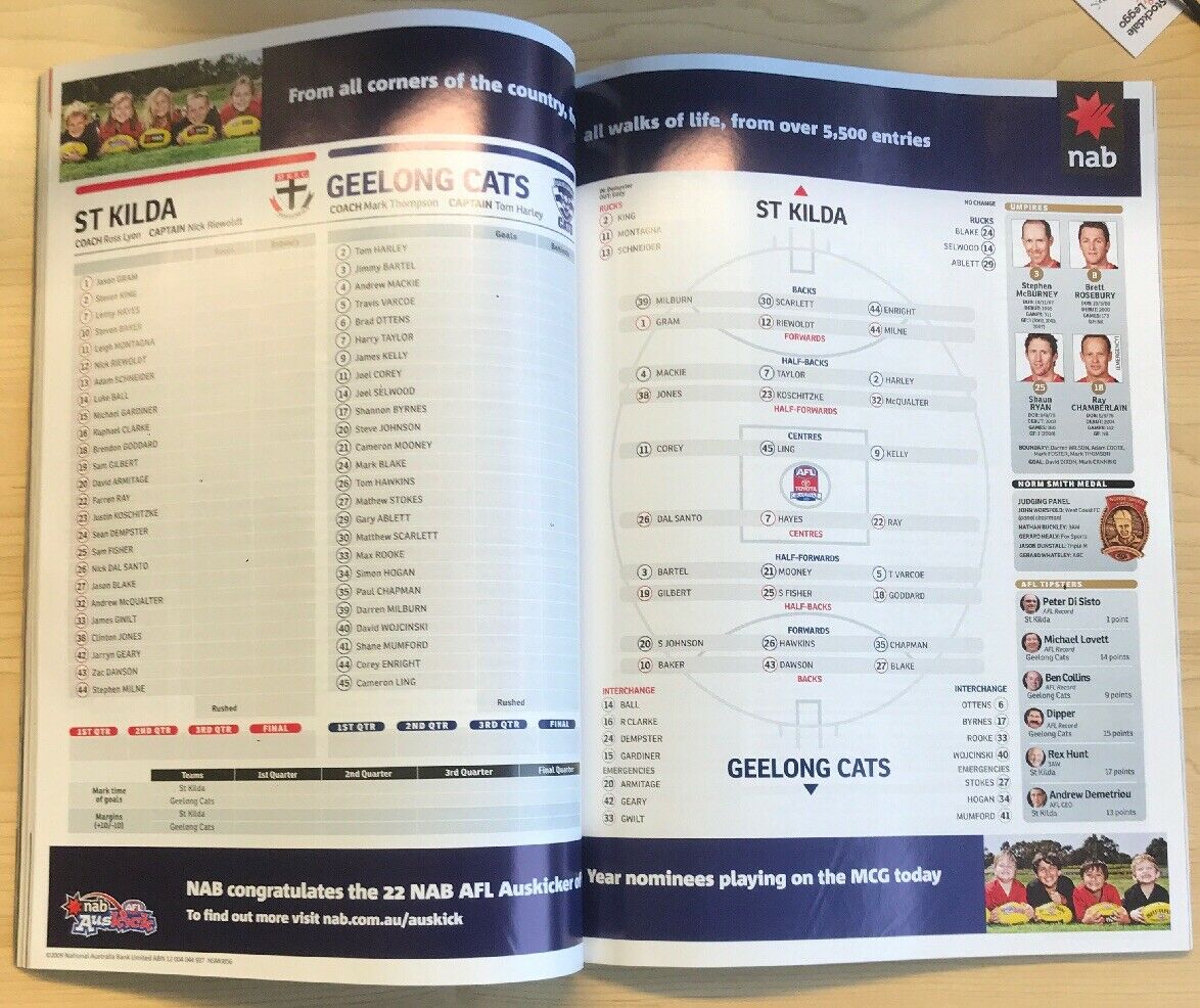 2009 AFL Grand Final Football Record St Kilda v Geelong - Image 2