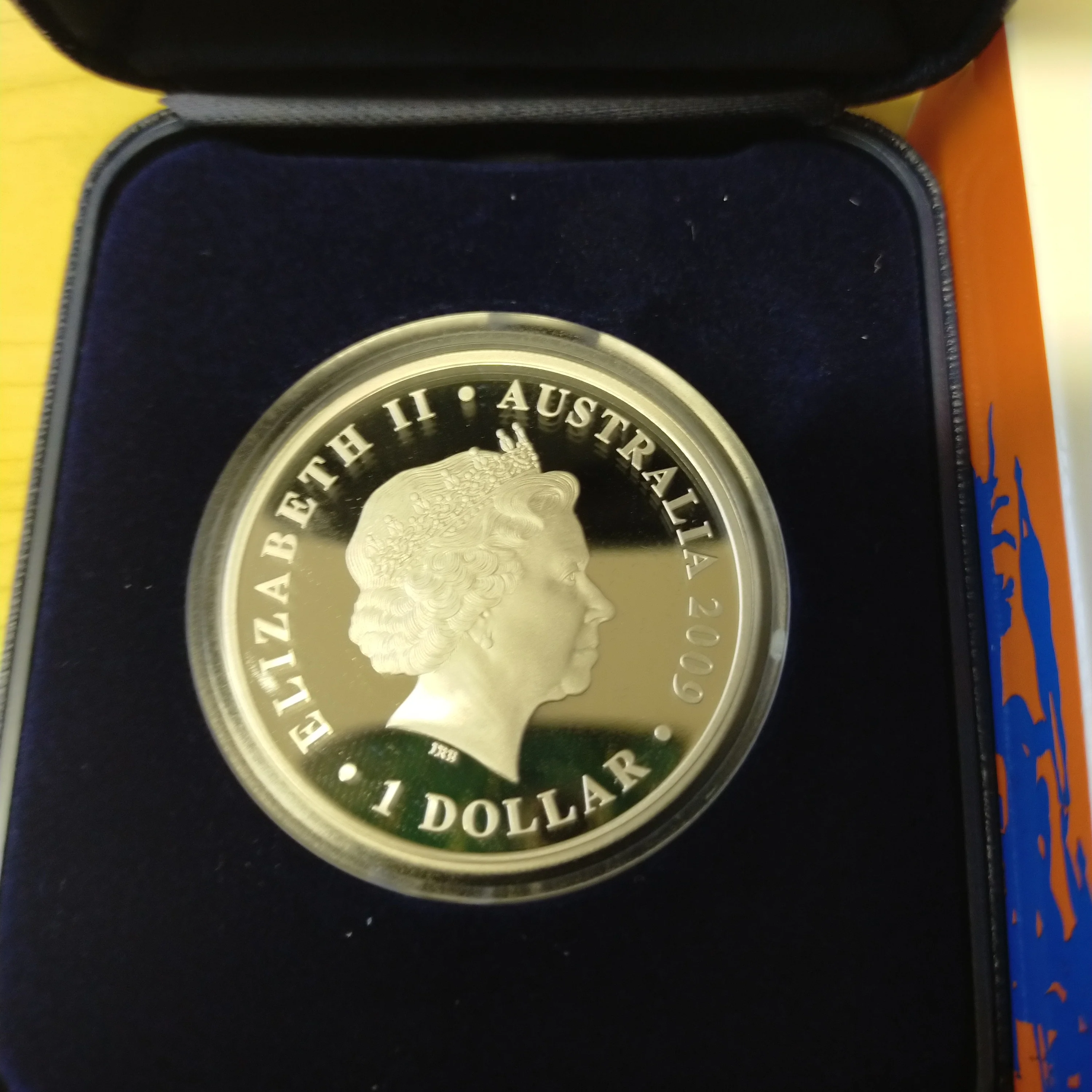 Australia 2009 Perth Mint $1 Swimming Australia 100 Years 1oz .999 Silver Proof Coin - Image 3