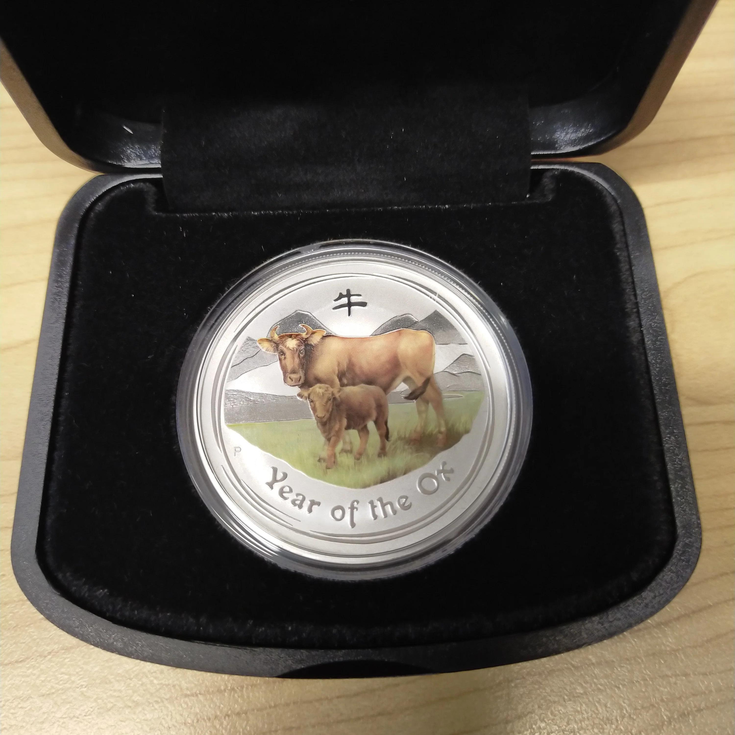Australia 2009 Perth Mint Year of the Ox Lunar Series II 1oz .999 Silver Proof Coin - Image 2