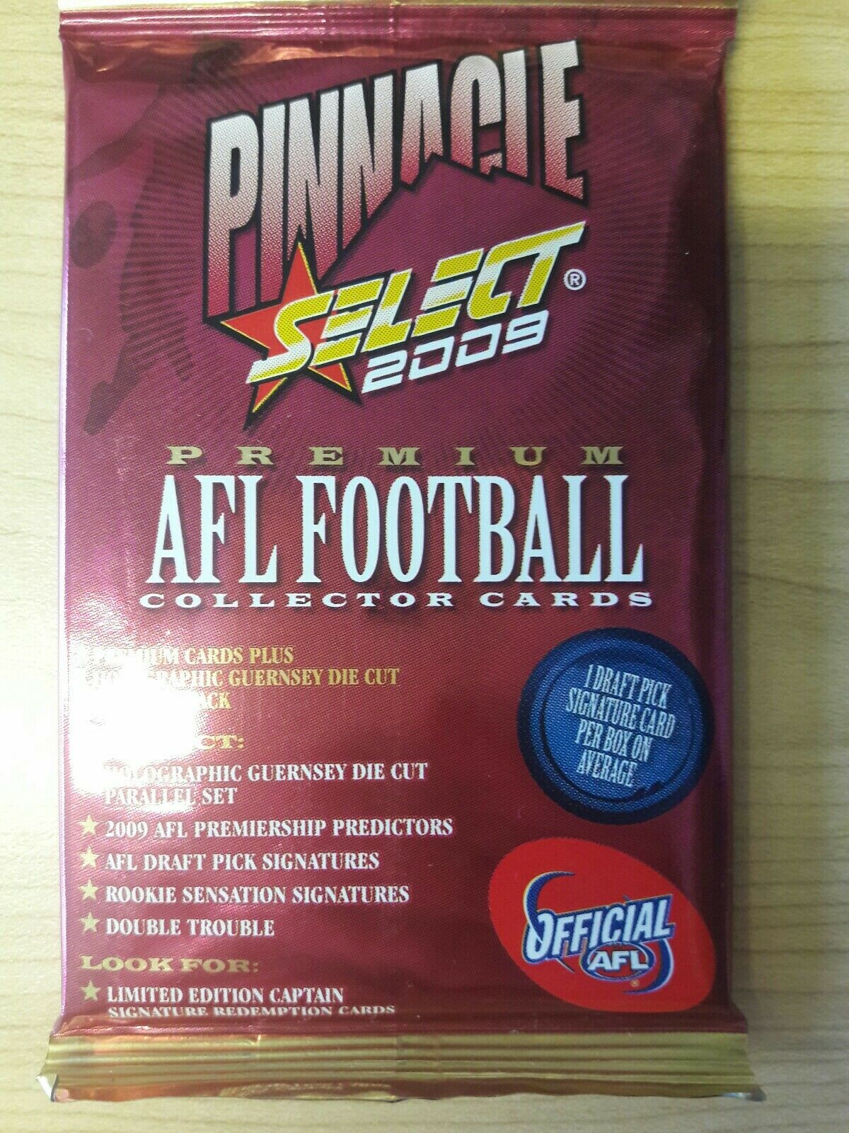 AFL 2009 Select Pinnacle 10 x Sealed Packets - Image 2