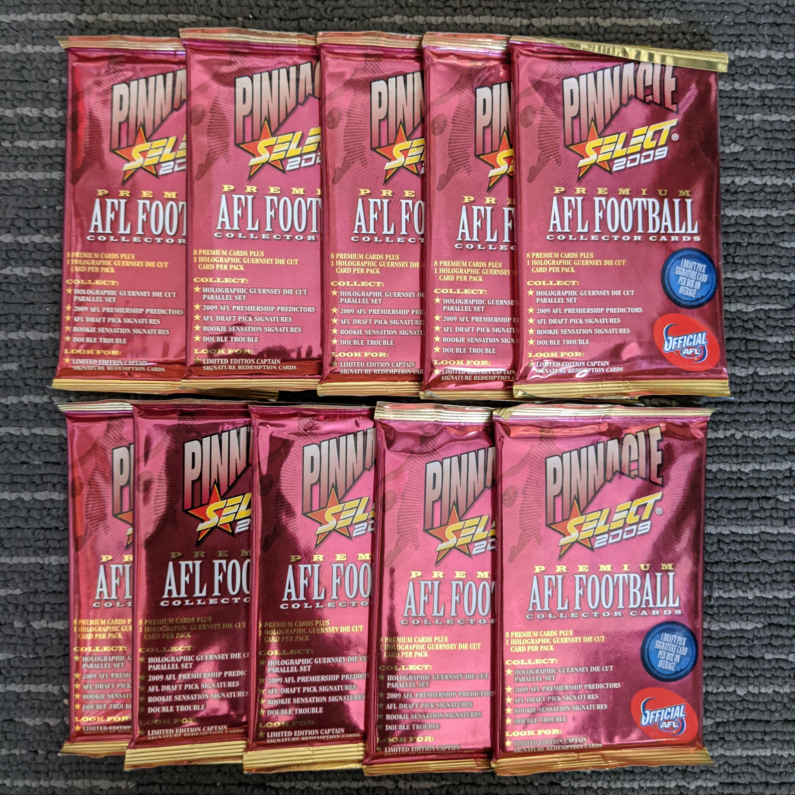 AFL 2009 Select Pinnacle 10 x Sealed Packets - Image 3
