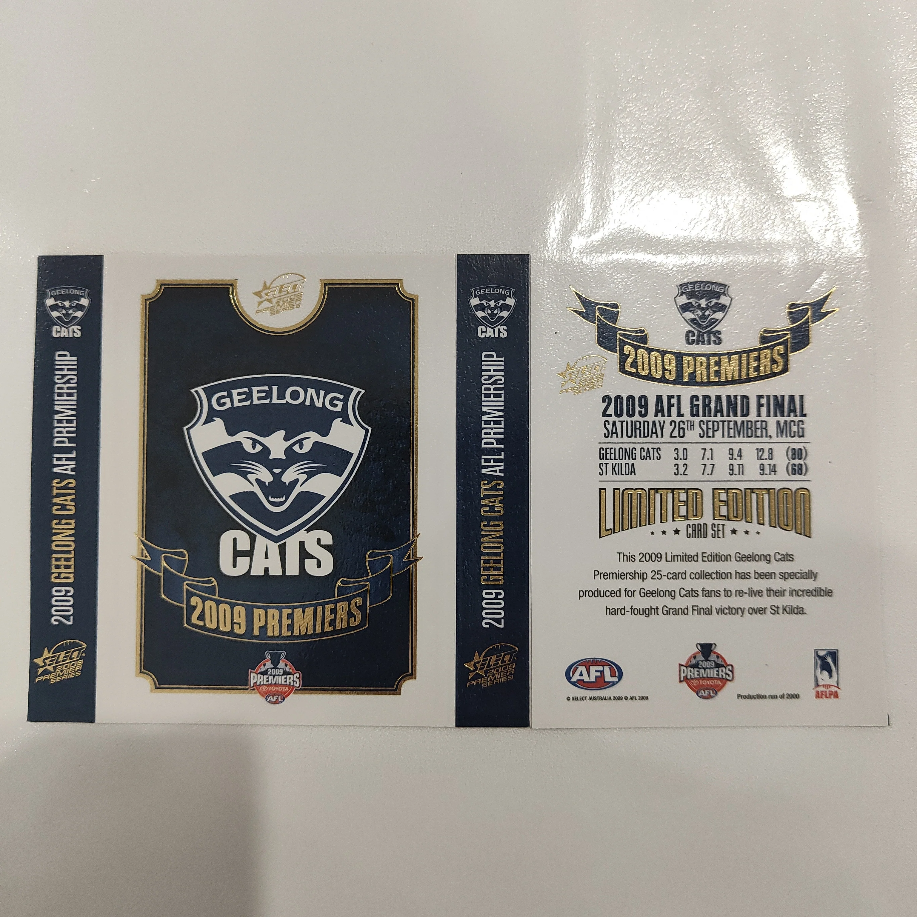 2009 Select Geelong Football Club Premiership Boxed Football Card Set - Image 4