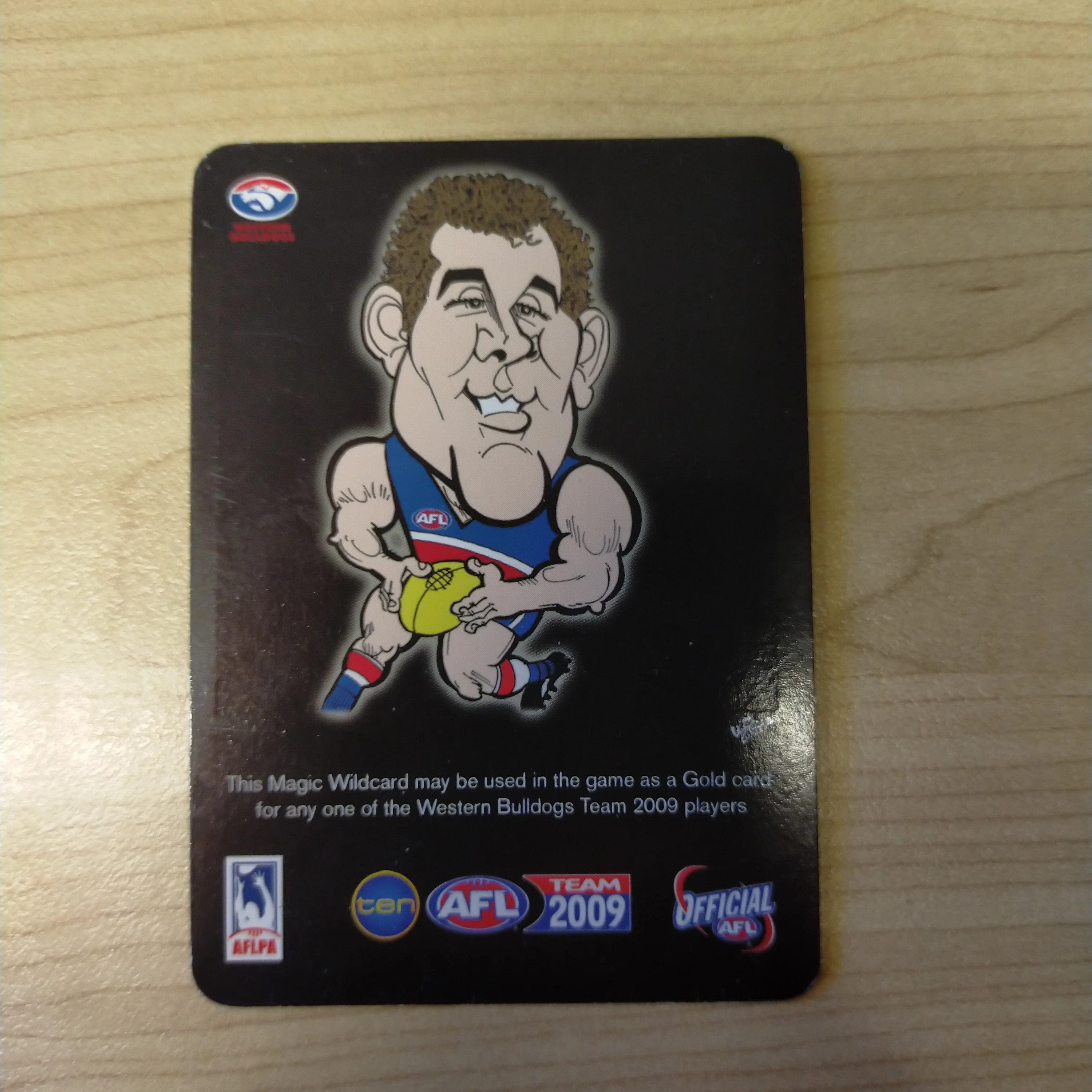 2009 Teamcoach Magic Wildcard Robert Murphy Western Bulldogs MW-16 - Image 2