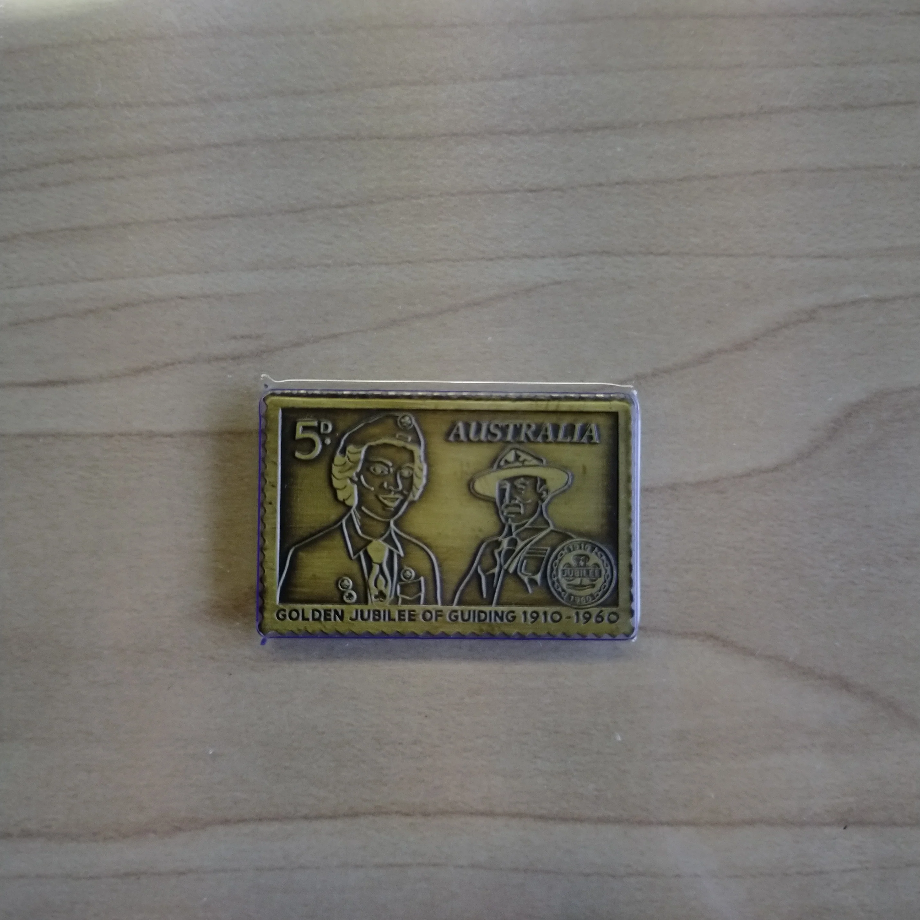 2010 Australia Post Centenary of Girl Guides In Australia Brass Ingot and Stamp Set - Image 7
