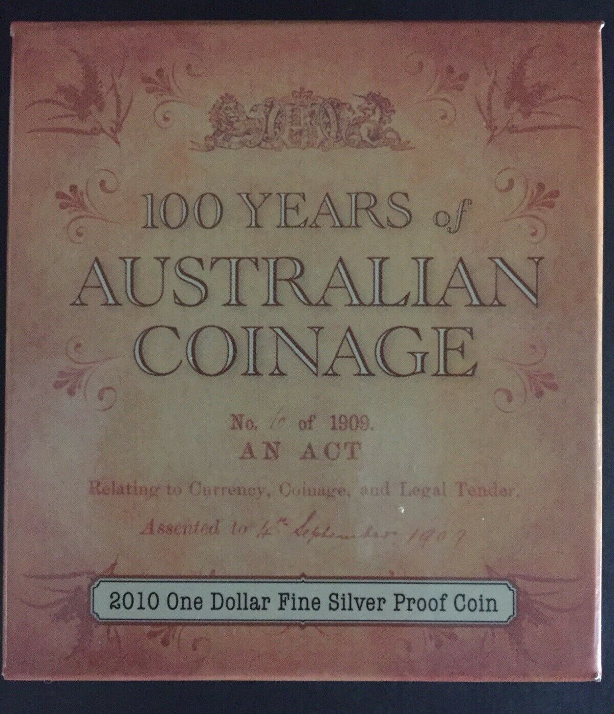 2010 Australian Coinage Anniversary $1 Silver  Proof Coin - Image 2