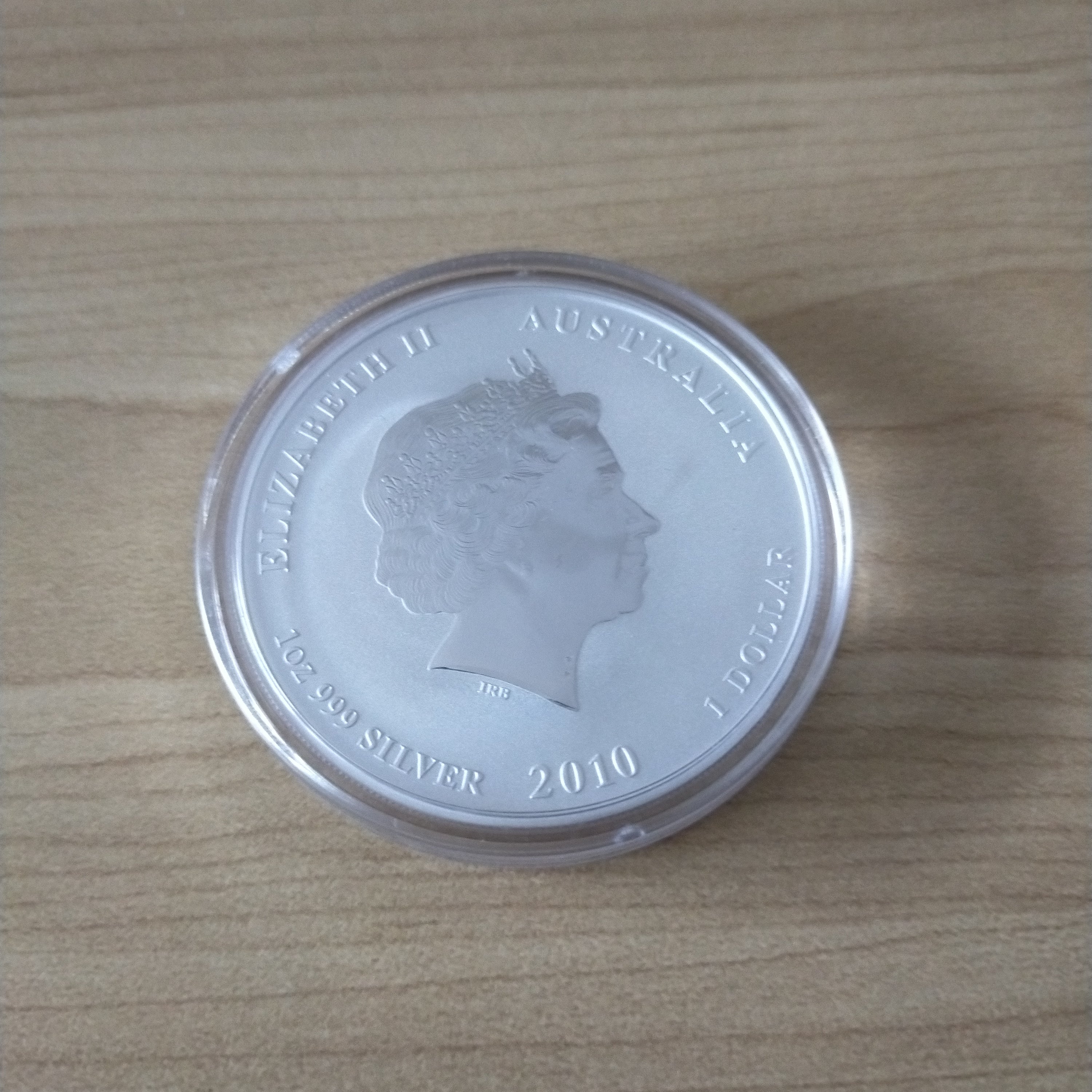 2010 Australian Year of the Tiger 1oz Coloured Silver Proof Coin - Image 2
