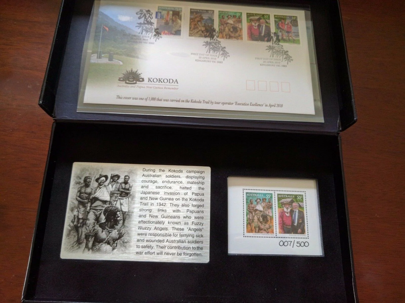 2010 Kokoda Trail Minisheet Limited Edition 007/500 - Image 2