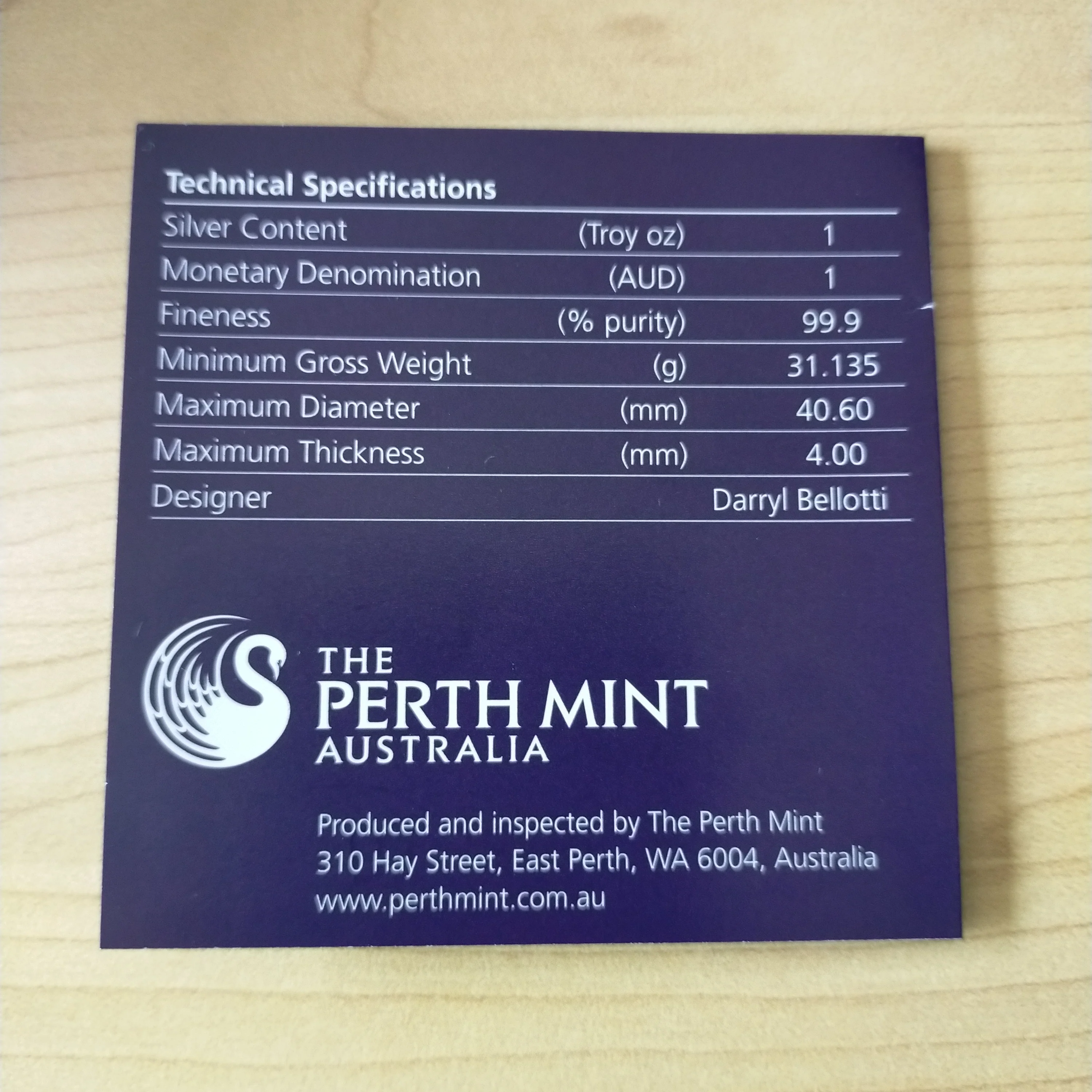 Australia 2010 Perth Mint $1 Centenary of Australian Commonwealth Silver Coinage 1oz .999 Proof Silver Coin - Image 4