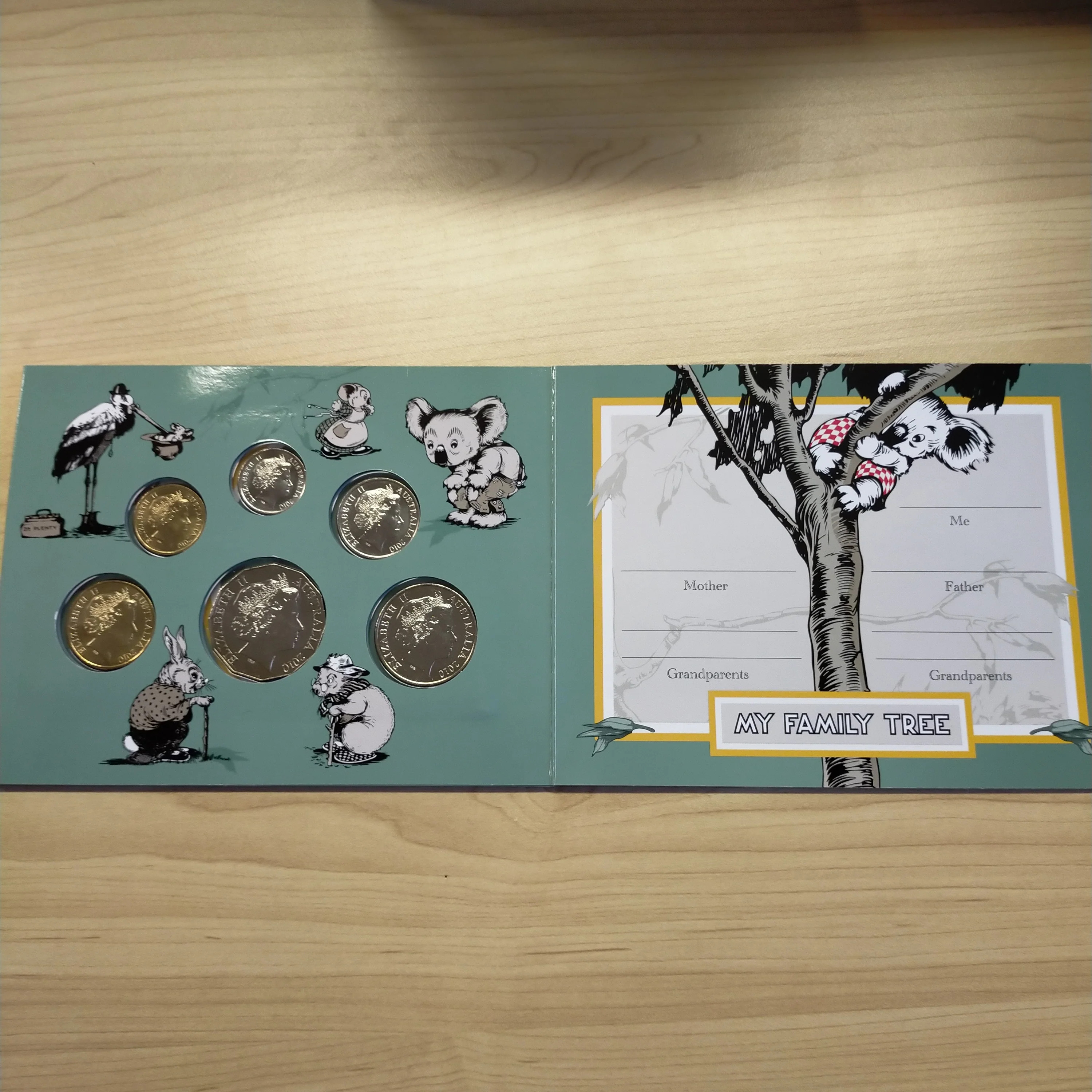 Australia 2010 Royal Australian Mint Uncirculated Baby Set With special  $1 which is unique to this set - Image 4