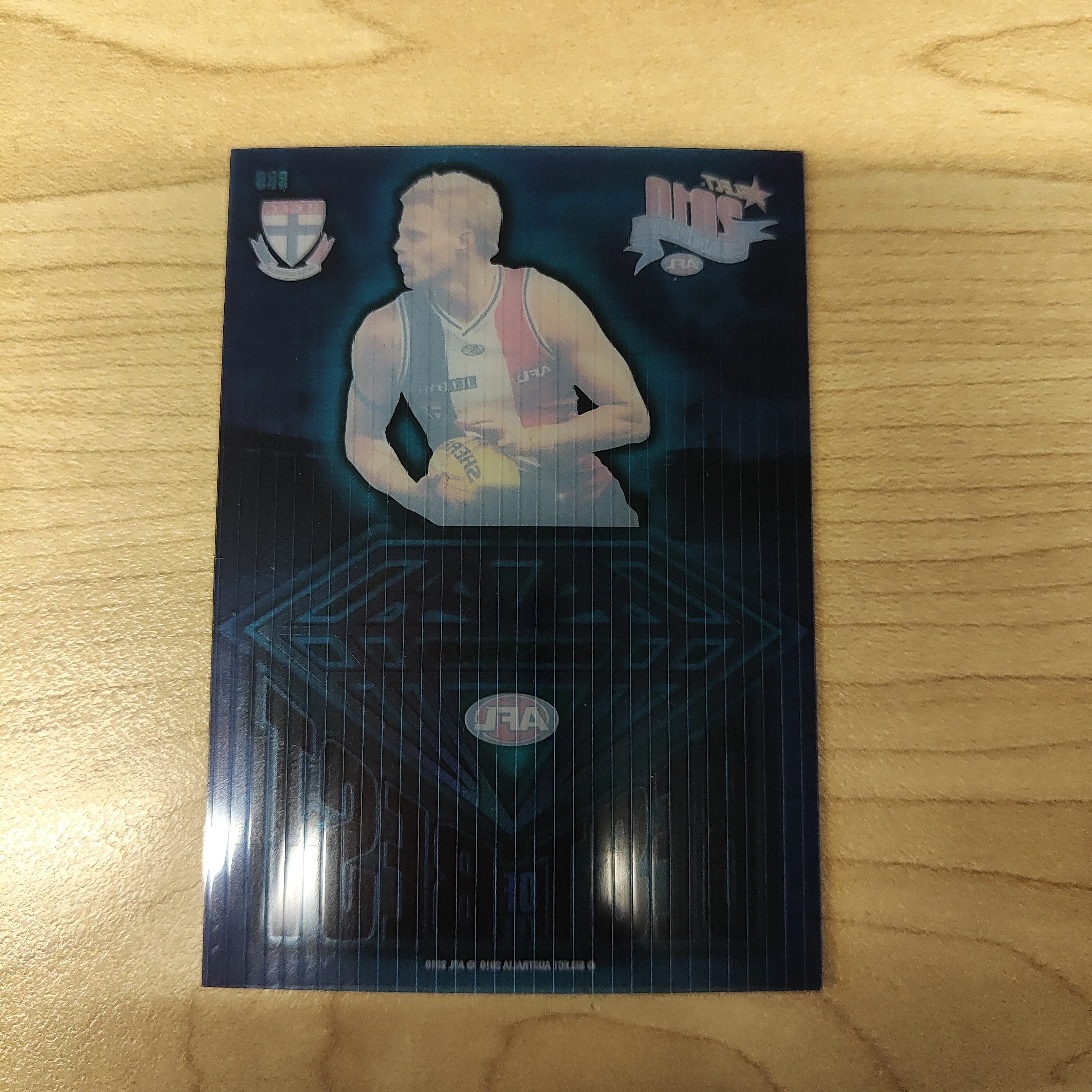 2010 Select Champions Diamond Best of the Best Nick Riewoldt St Kilda Acetate Football Card - Image 2