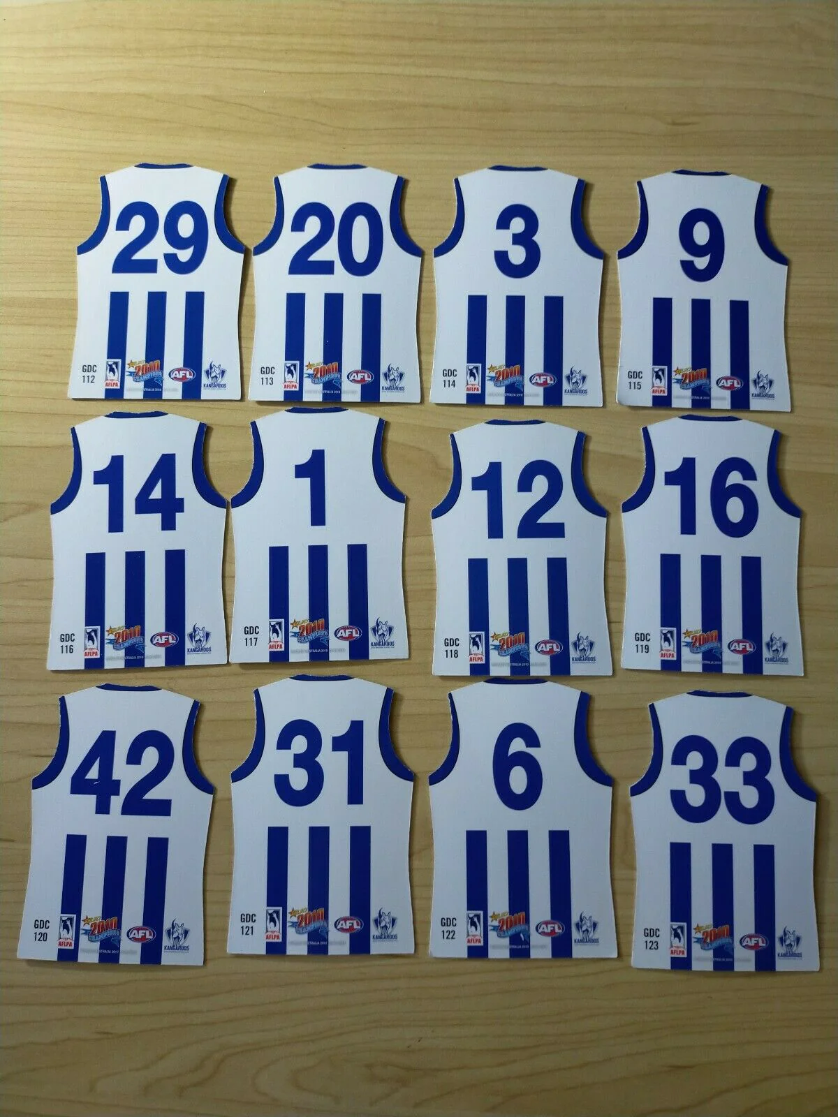 2010 Select Champions Jersey Die Cut North Melbourne Team Set Of 12 Cards - Image 2
