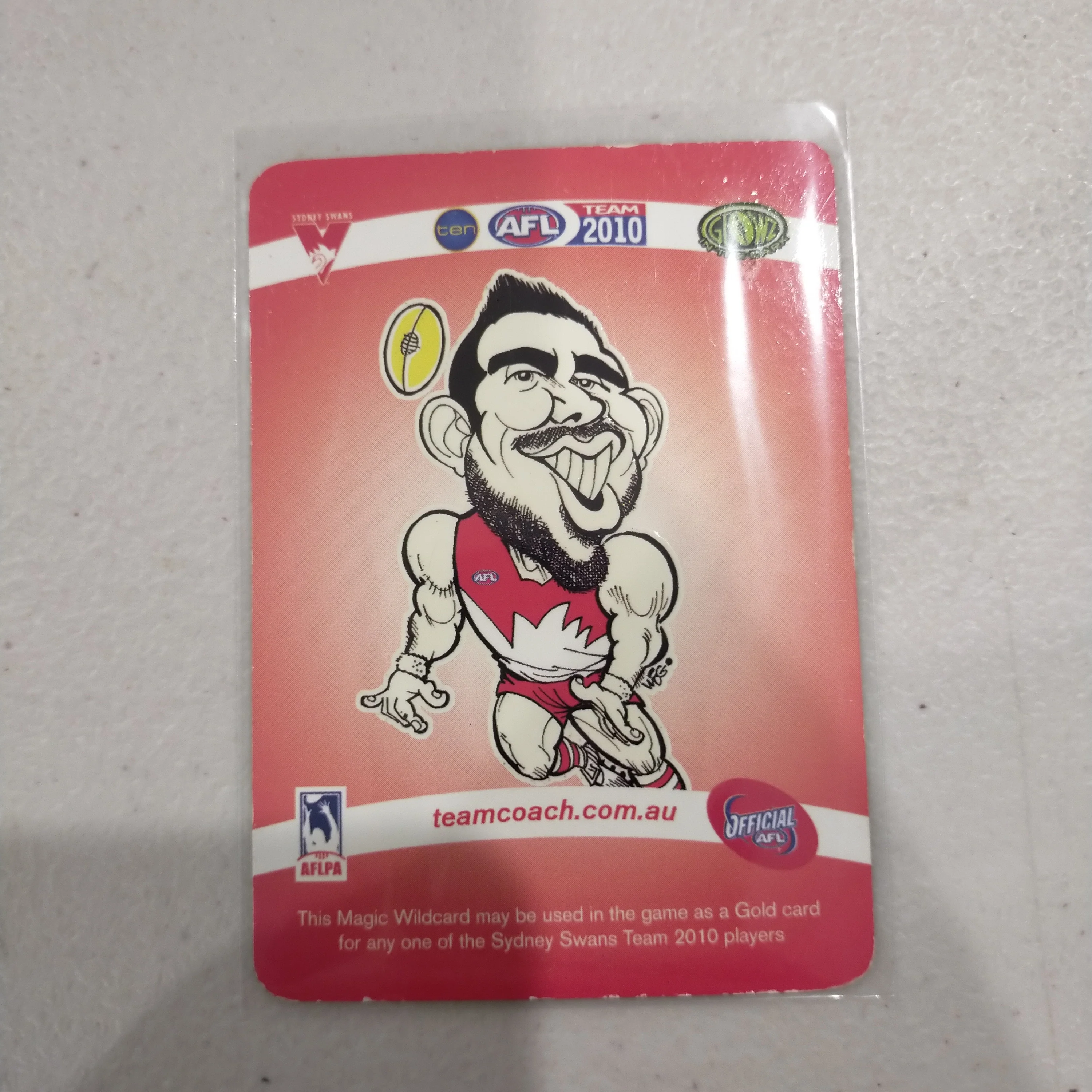 2010 Teamcoach Magic Wildcard Adam Goodes Sydney MW-14 - Image 2