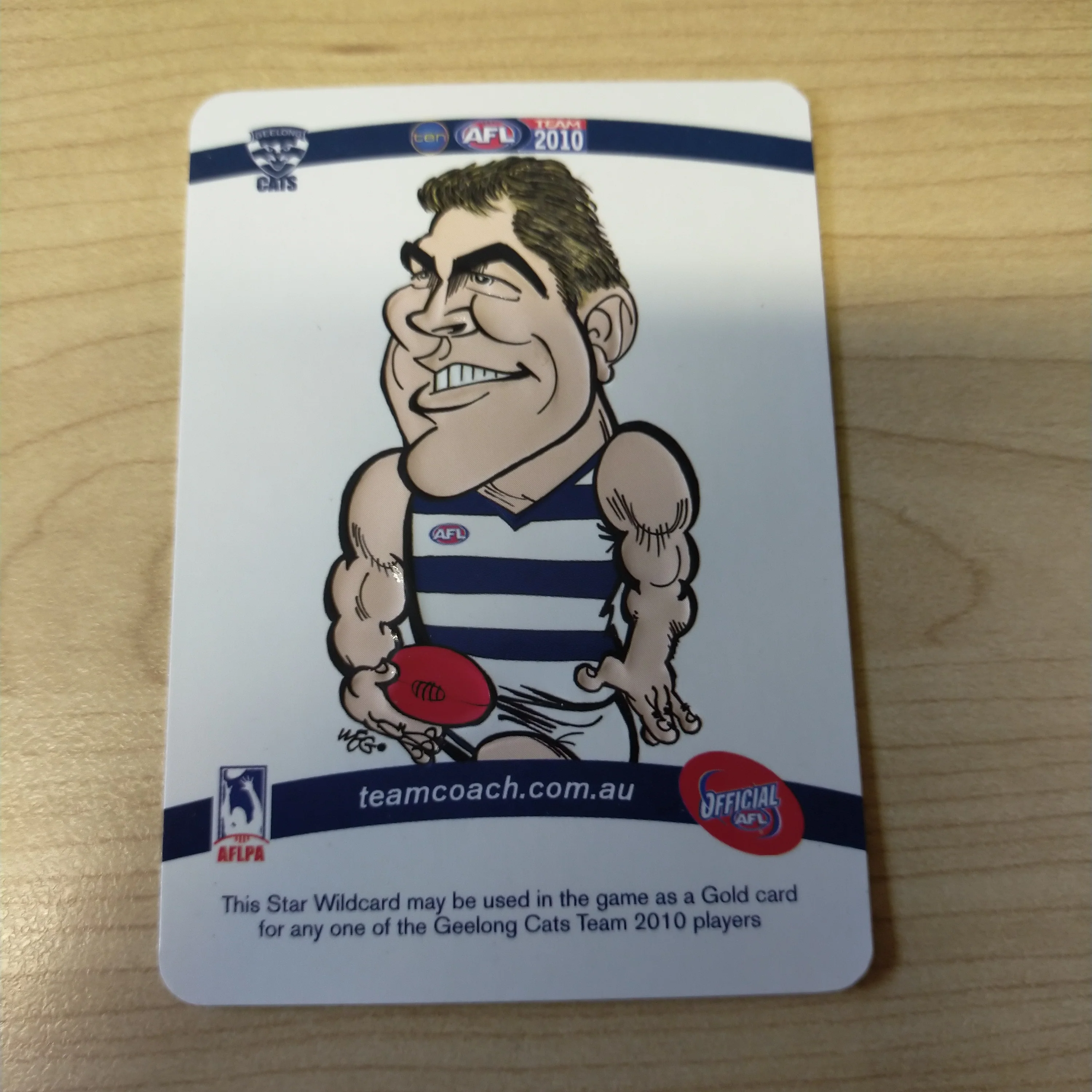 AFL 2010 Teamcoach Star Wildcard Joel Selwood Geelong Football Club SW-07 - Image 2
