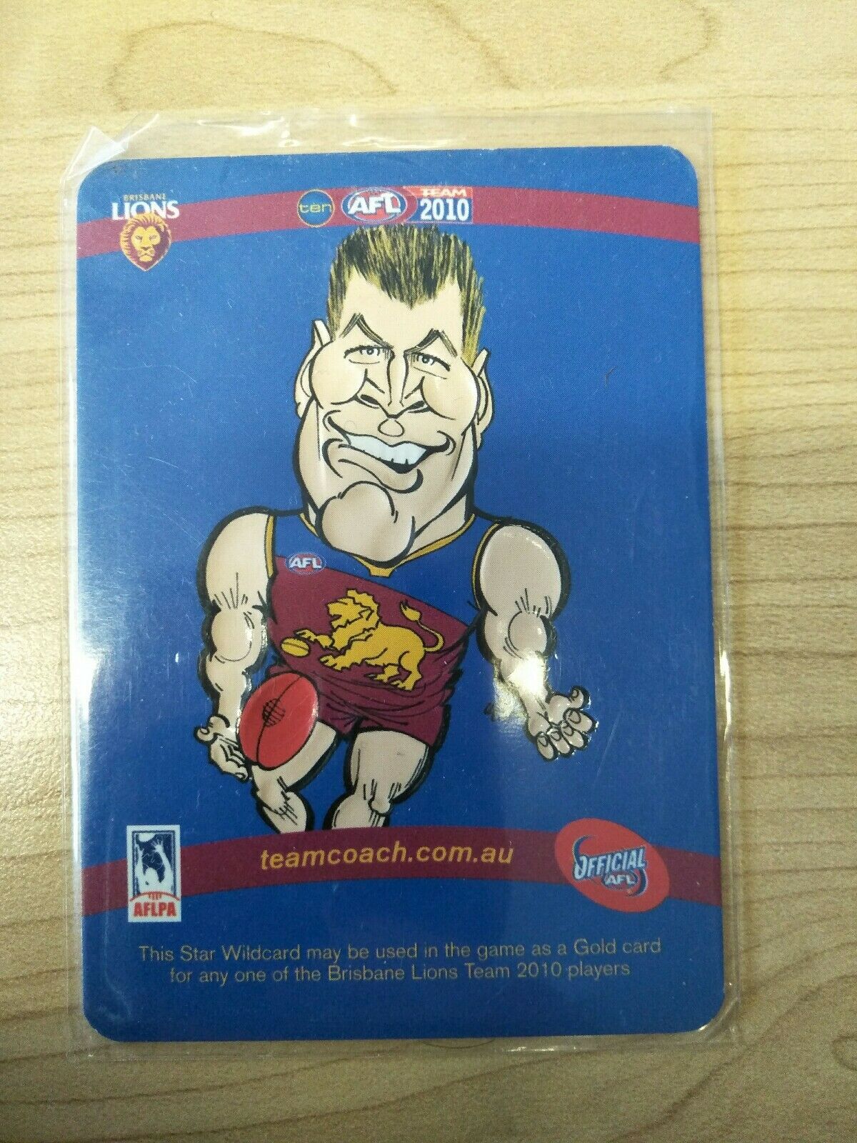 2010 Teamcoach Star Wildcard Luke Power Brisbane Lions SW-02 - Image 2