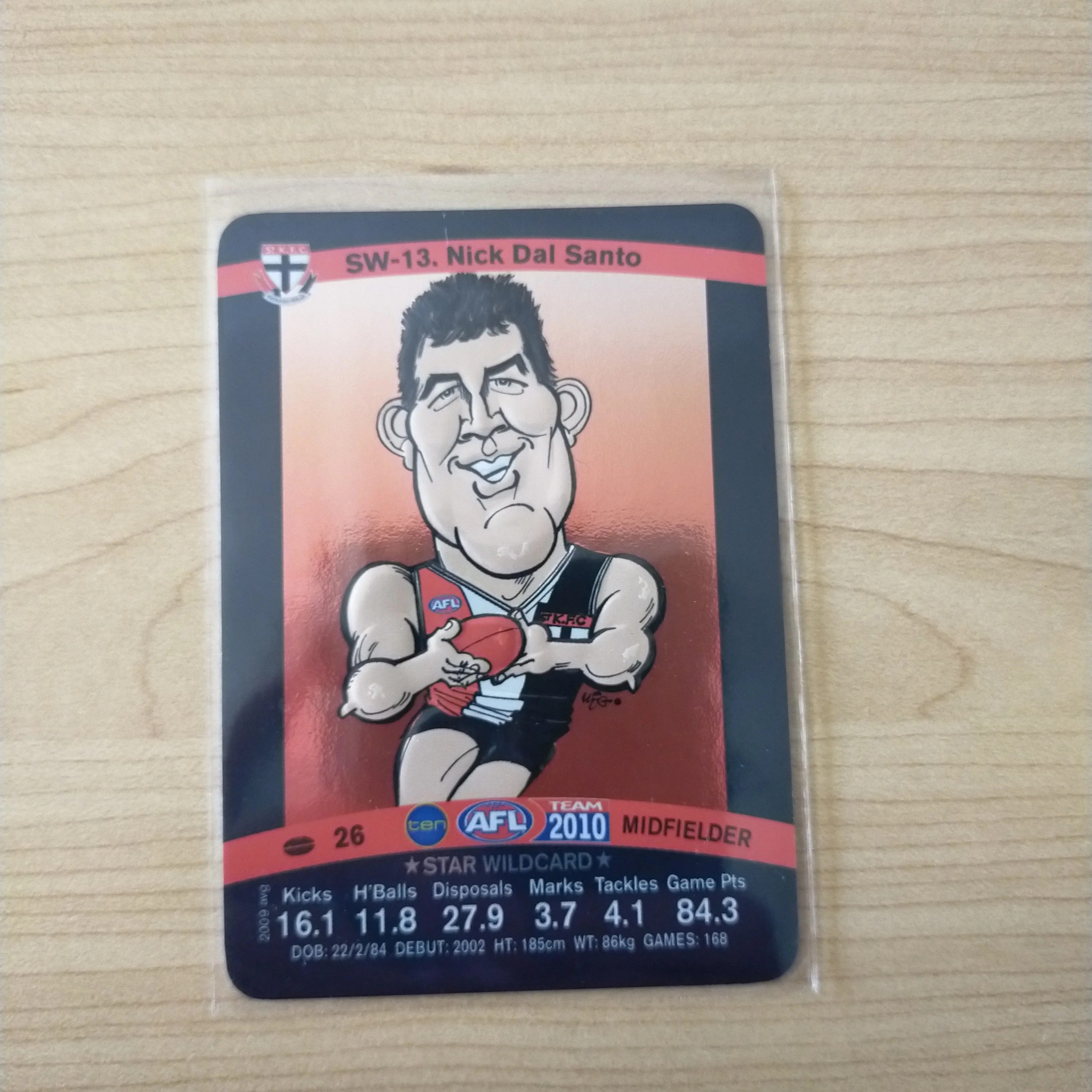 2010 Teamcoach Star Wildcard Nick Dal Santo St Kilda SW-13