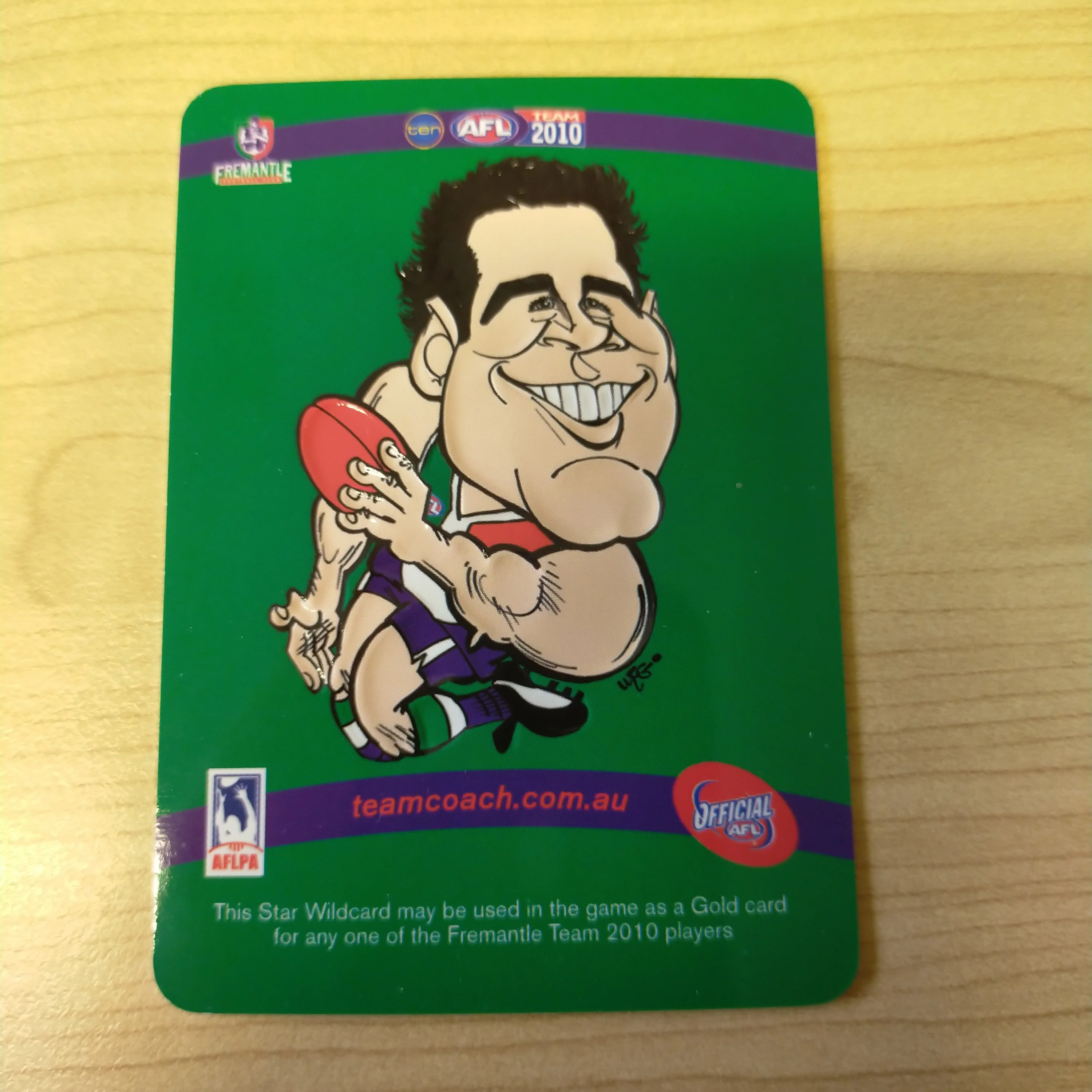 2010 Teamcoach Star Wildcard Paul Hasleby Fremantle SW-06 - Image 2